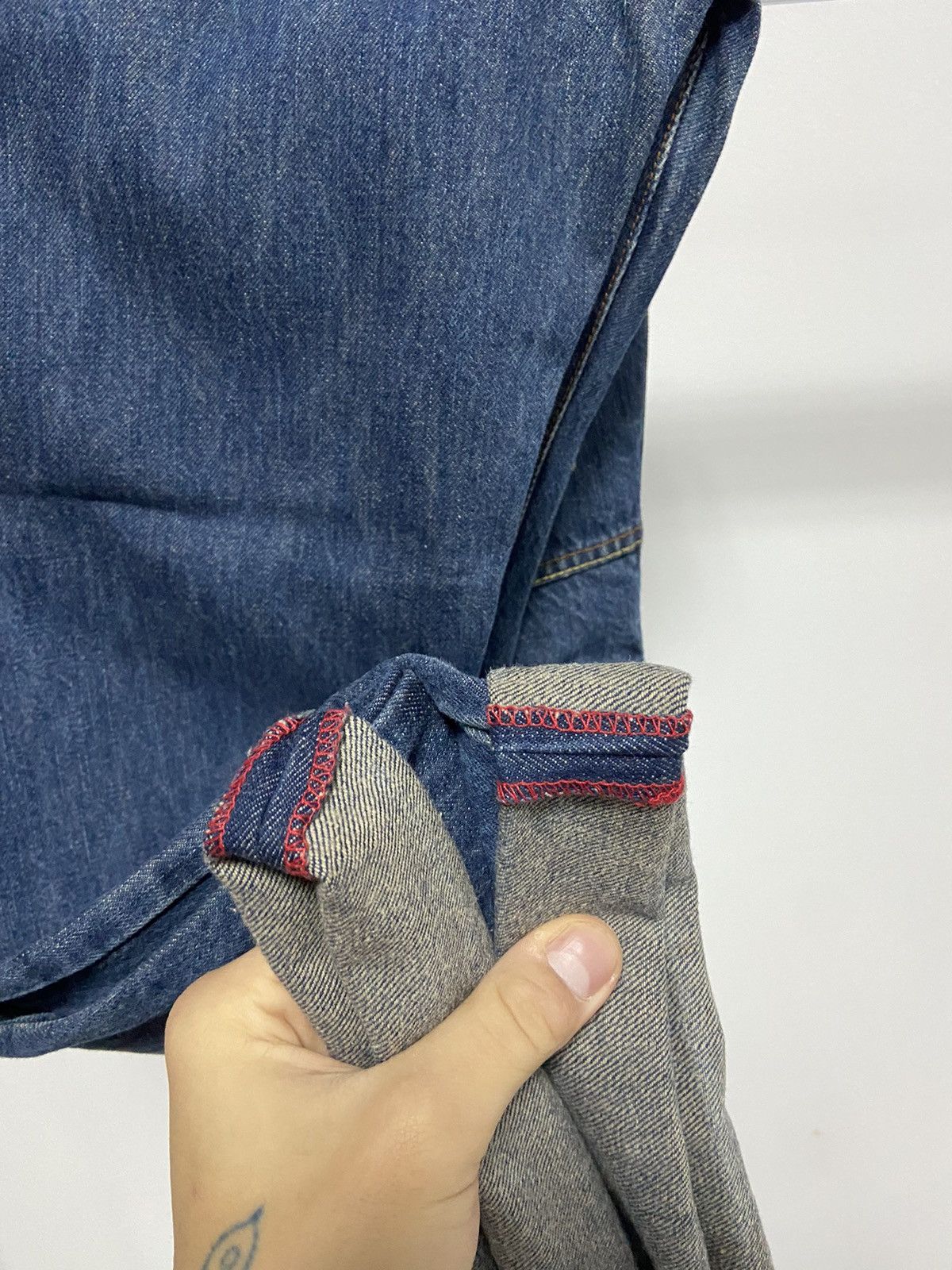 RMC Jeans × Vintage Rmc Vintage jeans Pants pocket logo Y2K Selvedge Size US 34 / EU 50 - 8 Thumbnail