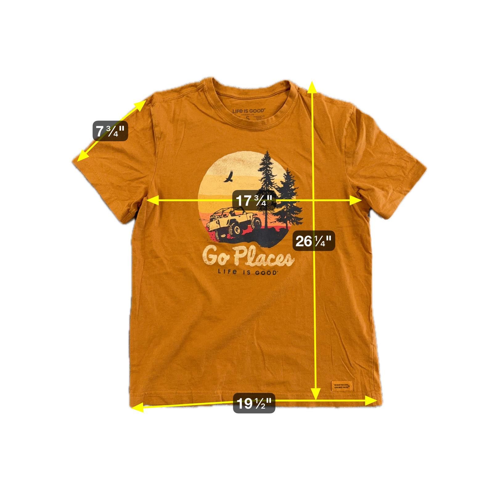 Life is Good NWOT Life is Good Go Places Adventure T-Shirt S Size US L / EU 52-54 / 3 - 5 Thumbnail