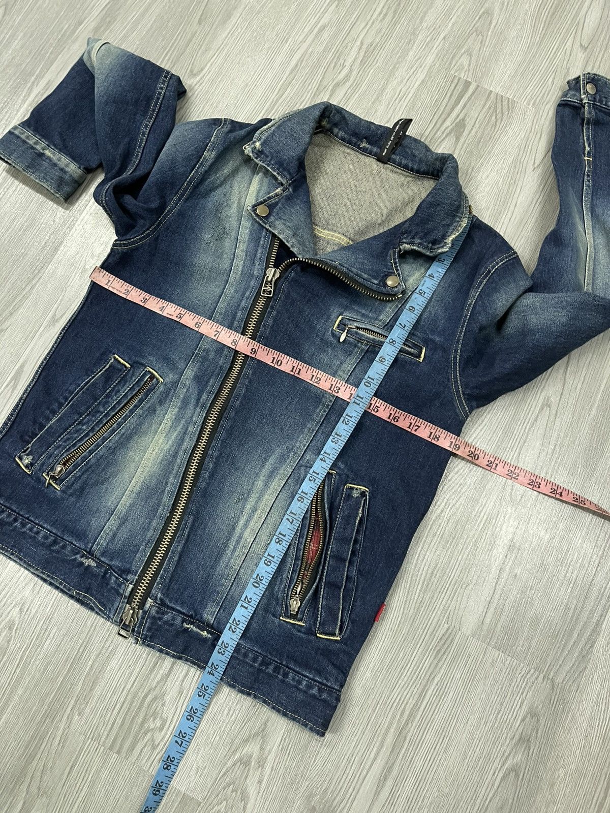 Japanese Brand Glamb japan double collar denim jacket Size US M / EU 48-50 / 2 - 12 Thumbnail