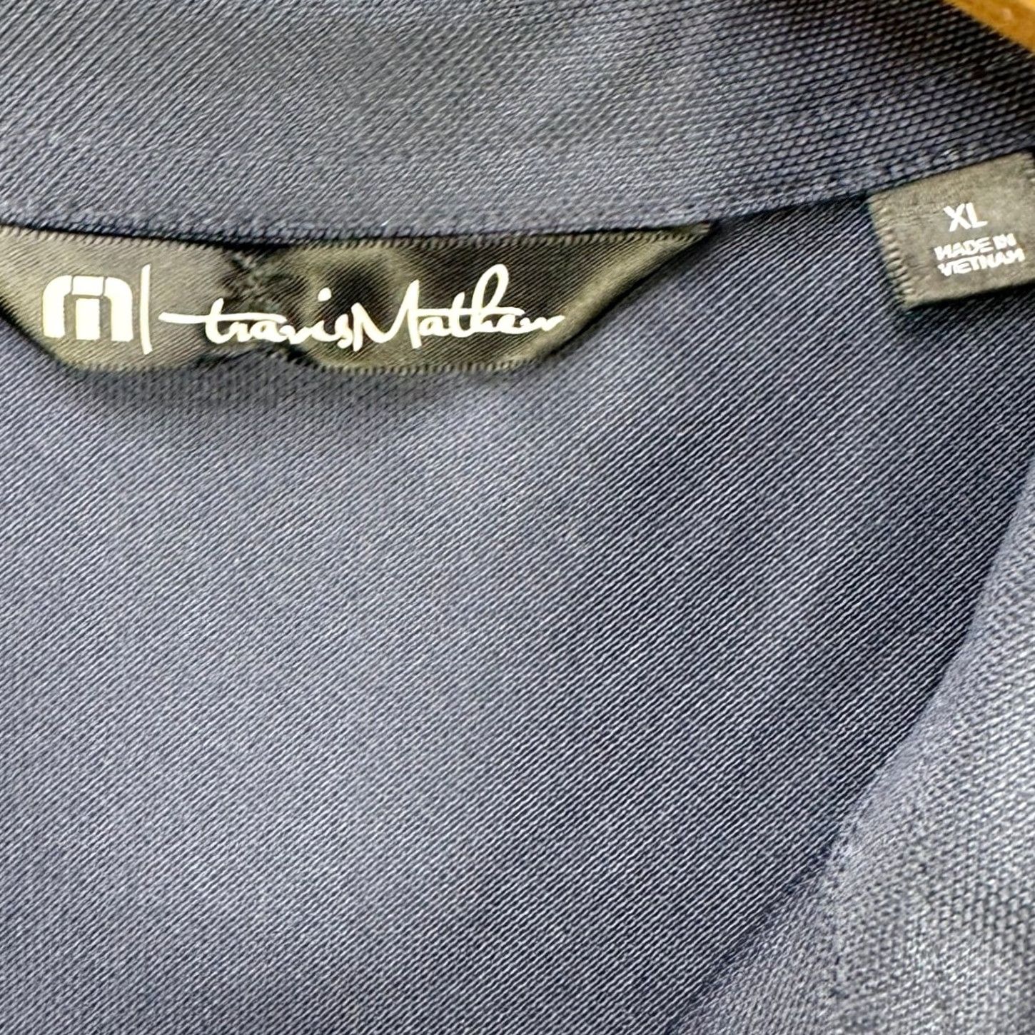 TravisMathew VINTAGE Travis Mathew Shirt Golf Polo Men XL Blue Rugby Short Sleeve Performance Logo Size US XL / EU 56 / 4 - 4 Thumbnail