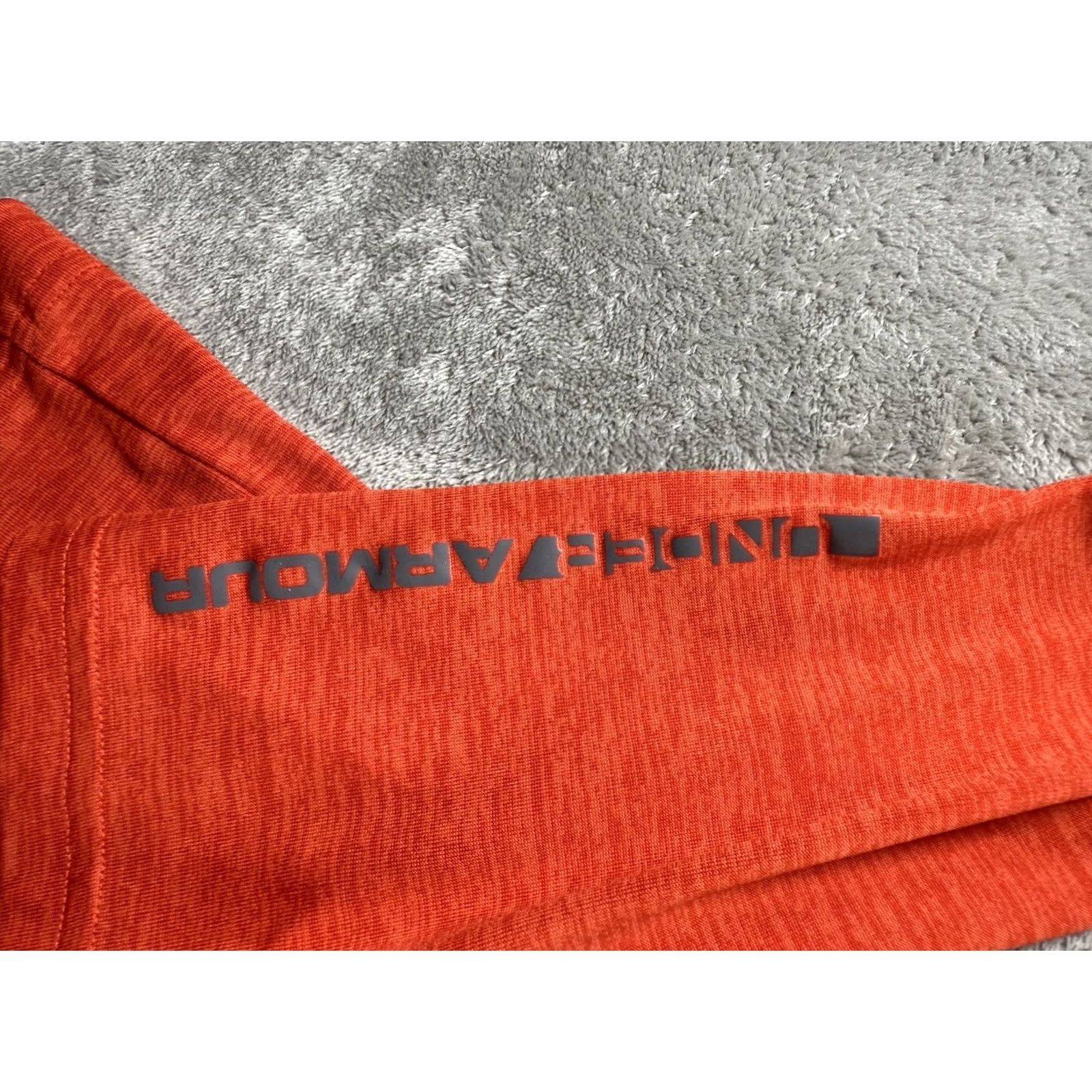 Under Armour Under Armour Hoodie Orange Mens M Loose Heat Gear Varsity Snap Up Athleisure Size US M / EU 48-50 / 2 - 6 Thumbnail