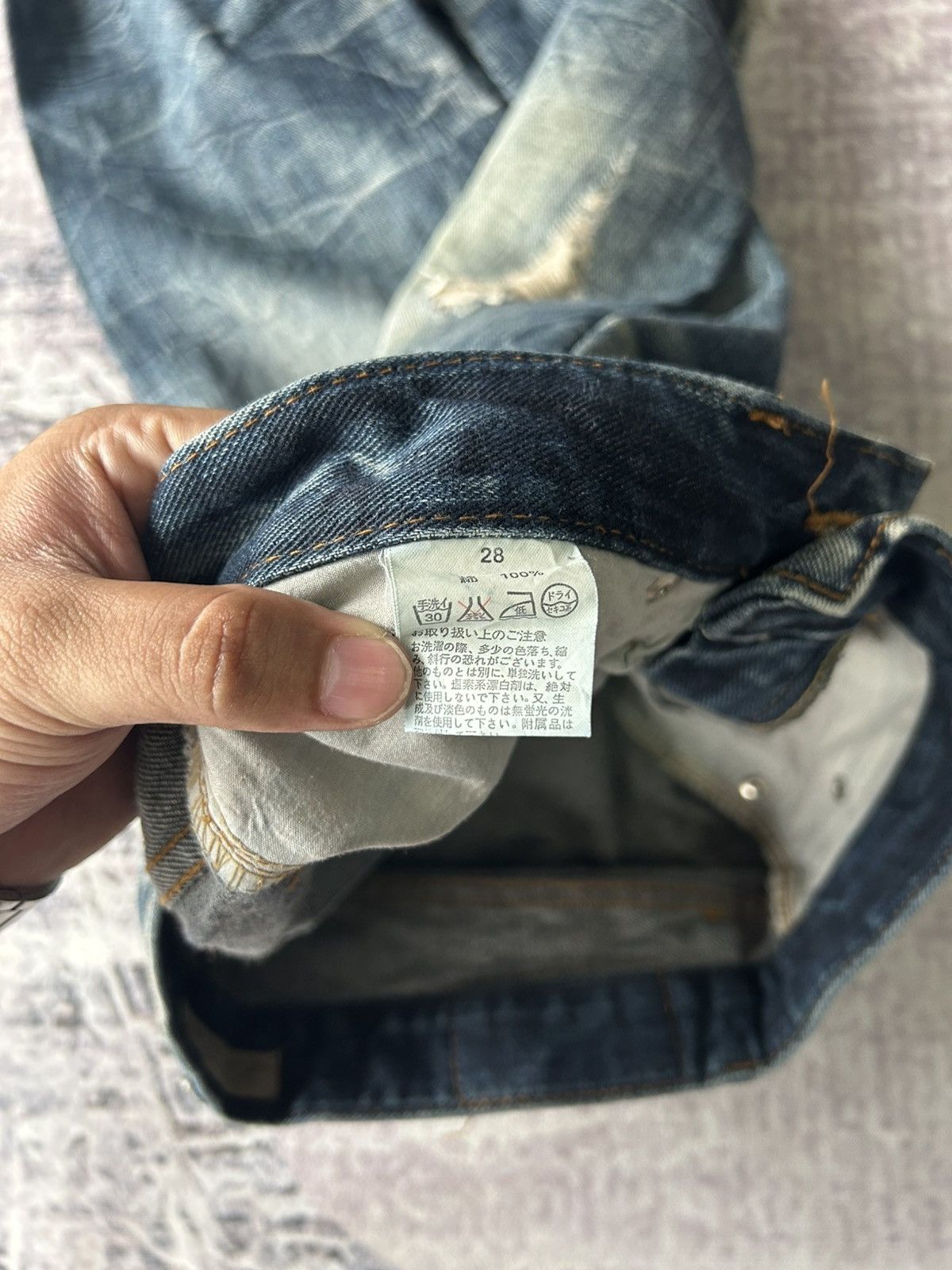 GOA GOA Super Flared Distressed Jeans Size US 29 - 13 Thumbnail
