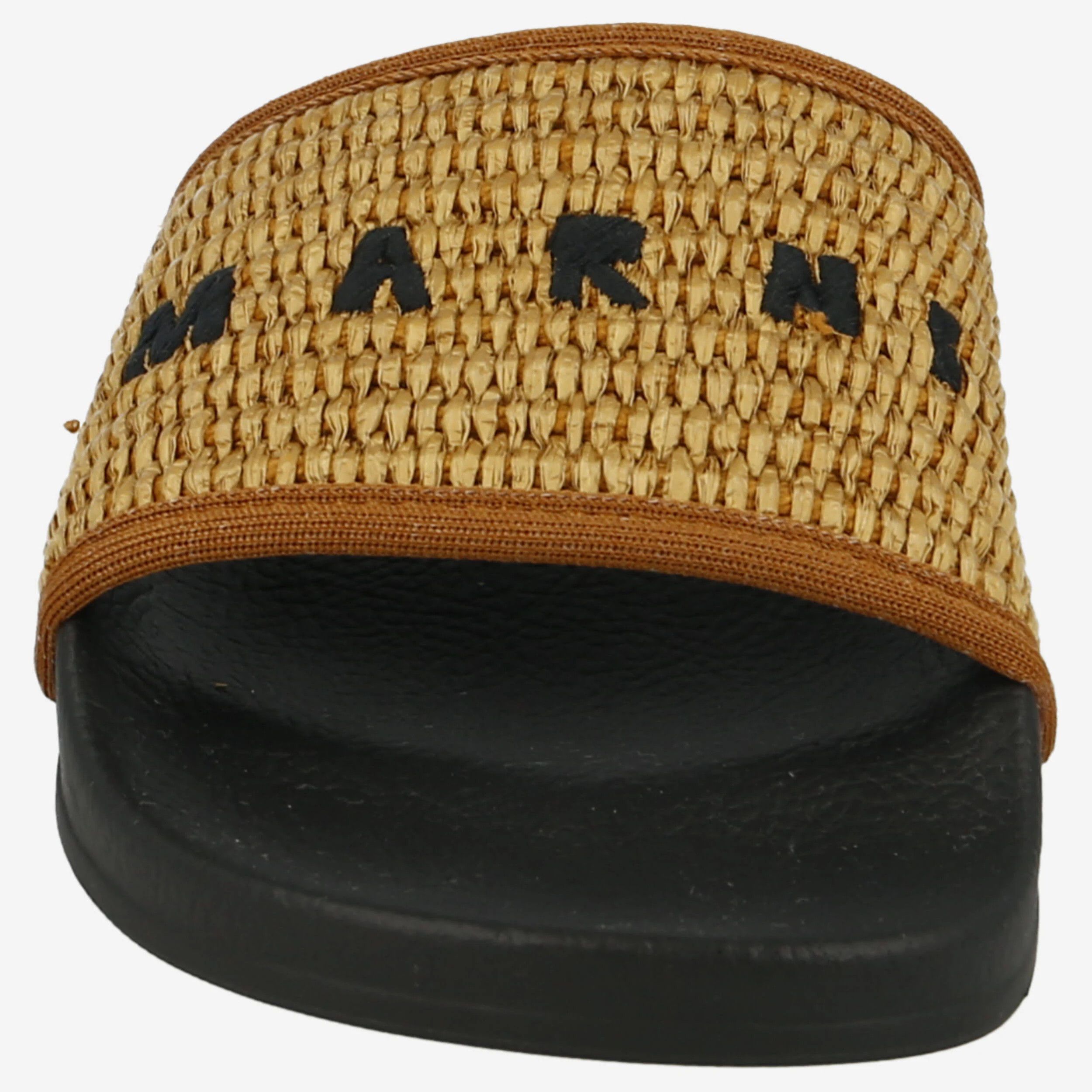 Marni o1srvl11e0724 Slide in Black/Beige Size US 8 / EU 41 - 5 Thumbnail