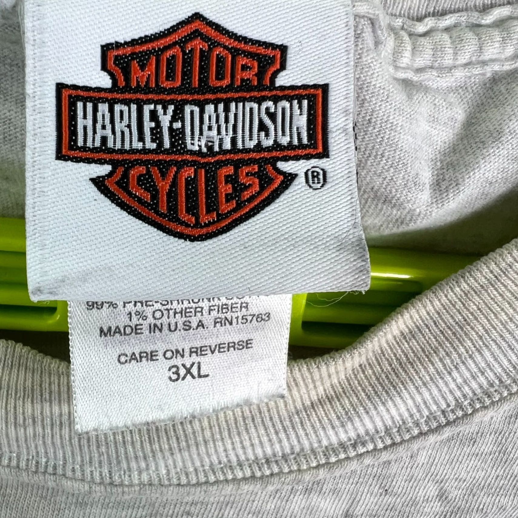 Harley Davidson Harley-Davidson T-Shirt Mens 3XL Crew Neck Short Sleeve Gray Graphic Print Distressed Quote Ride it like you stole it Biker Motorcycle 2000s Mens Size US XXL / EU 58 / 5 - 7 Thumbnail