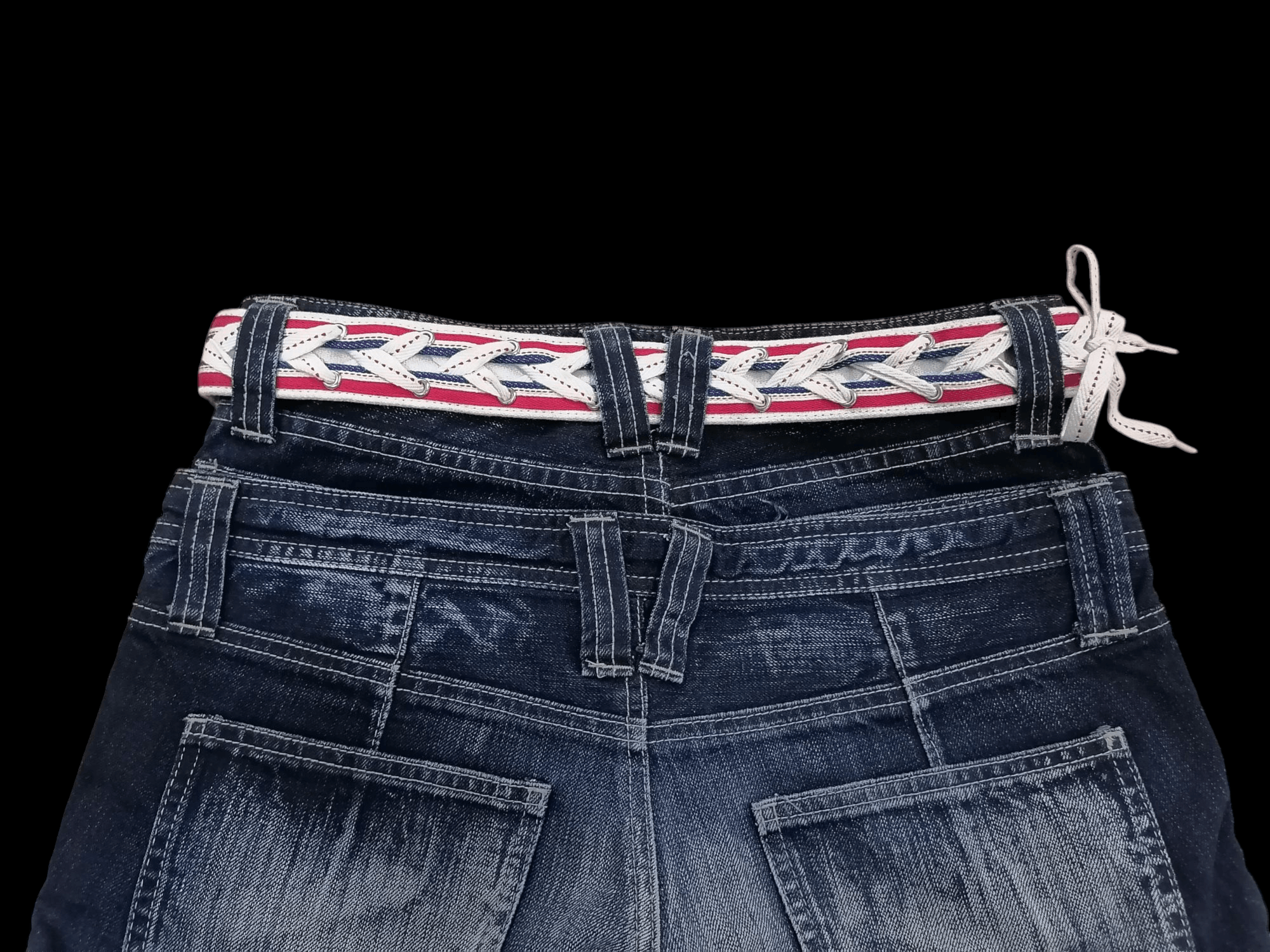 If Six Was Nine × Le Grande Bleu (L.G.B.) × Marithe + Francois Girbaud Marithe Francois Girbaud MFG Lace Selvedge Belts Size ONE SIZE - 3 Thumbnail