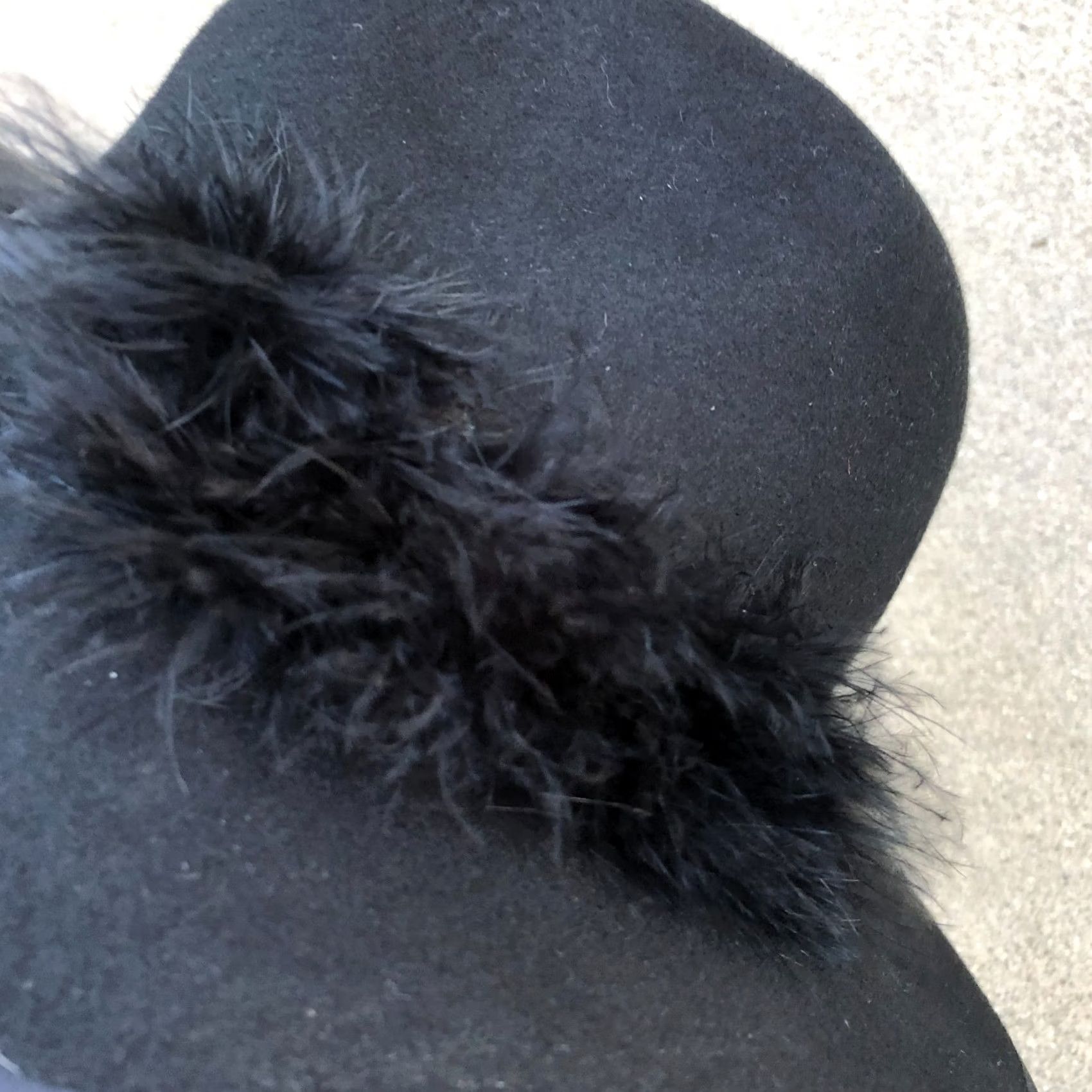 Jones New York VTG JONES NEW YORK Fedora Hat One Size 100% Wool Feather Cap Women's Size ONE SIZE - 3 Thumbnail