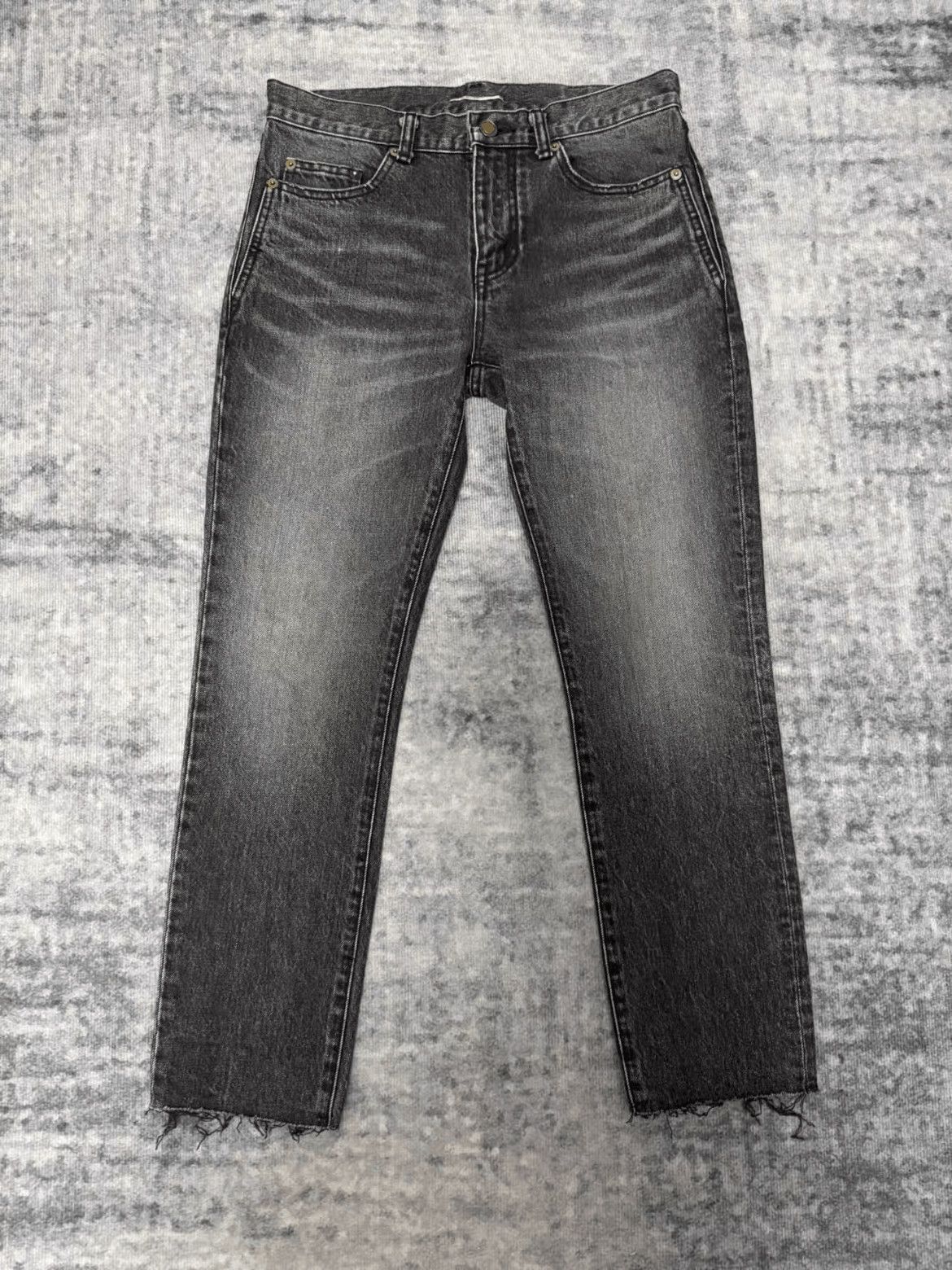 Saint Laurent Paris Sz 28 Saint Laurent Paris 17AW Heavy Wash Distressed Denim- Size US 28 / EU 44 - 1 Thumbnail