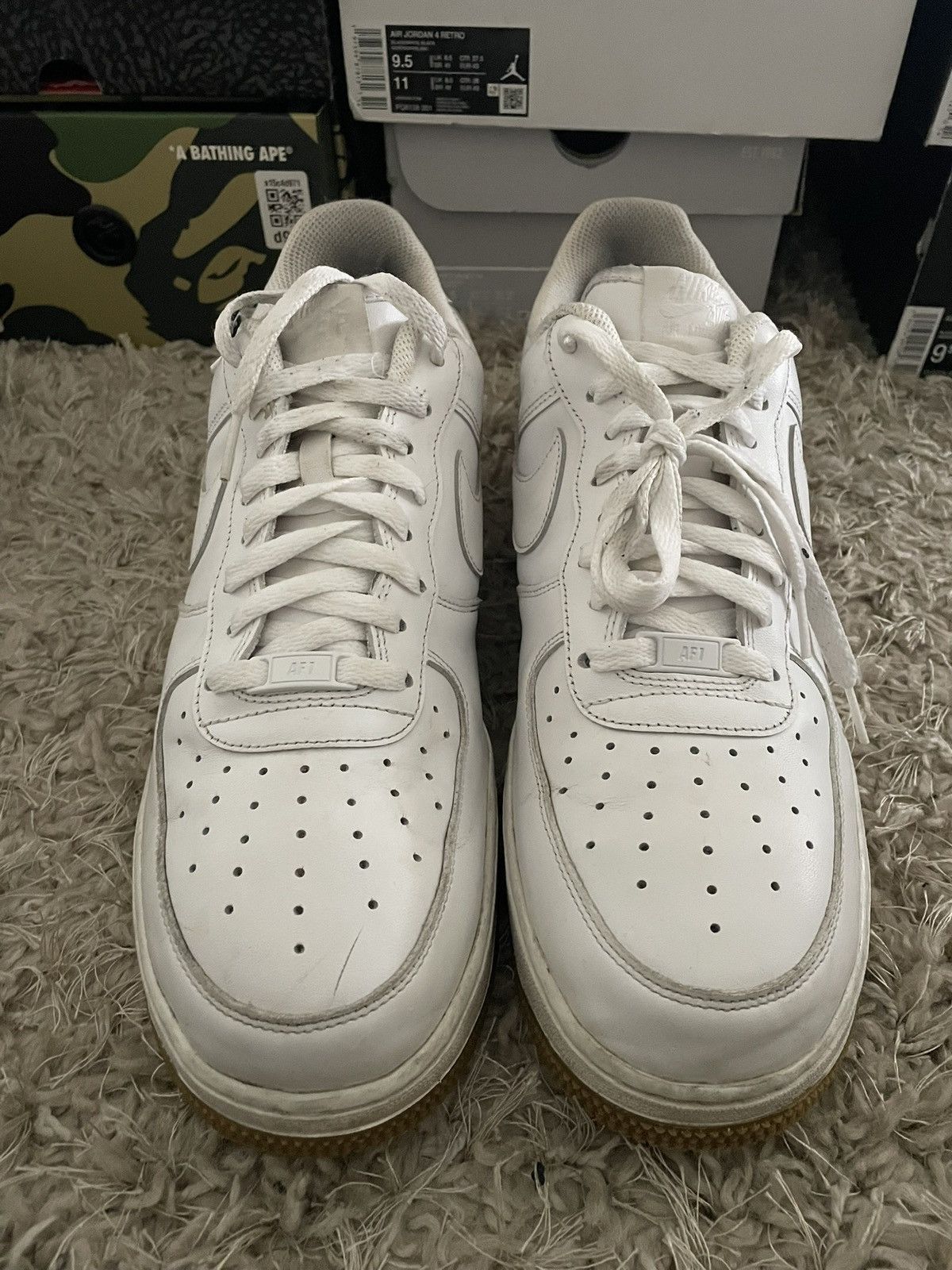 Nike Nike Air Force 1 Gum Bottom Size US 12 / EU 45 - 4 Thumbnail