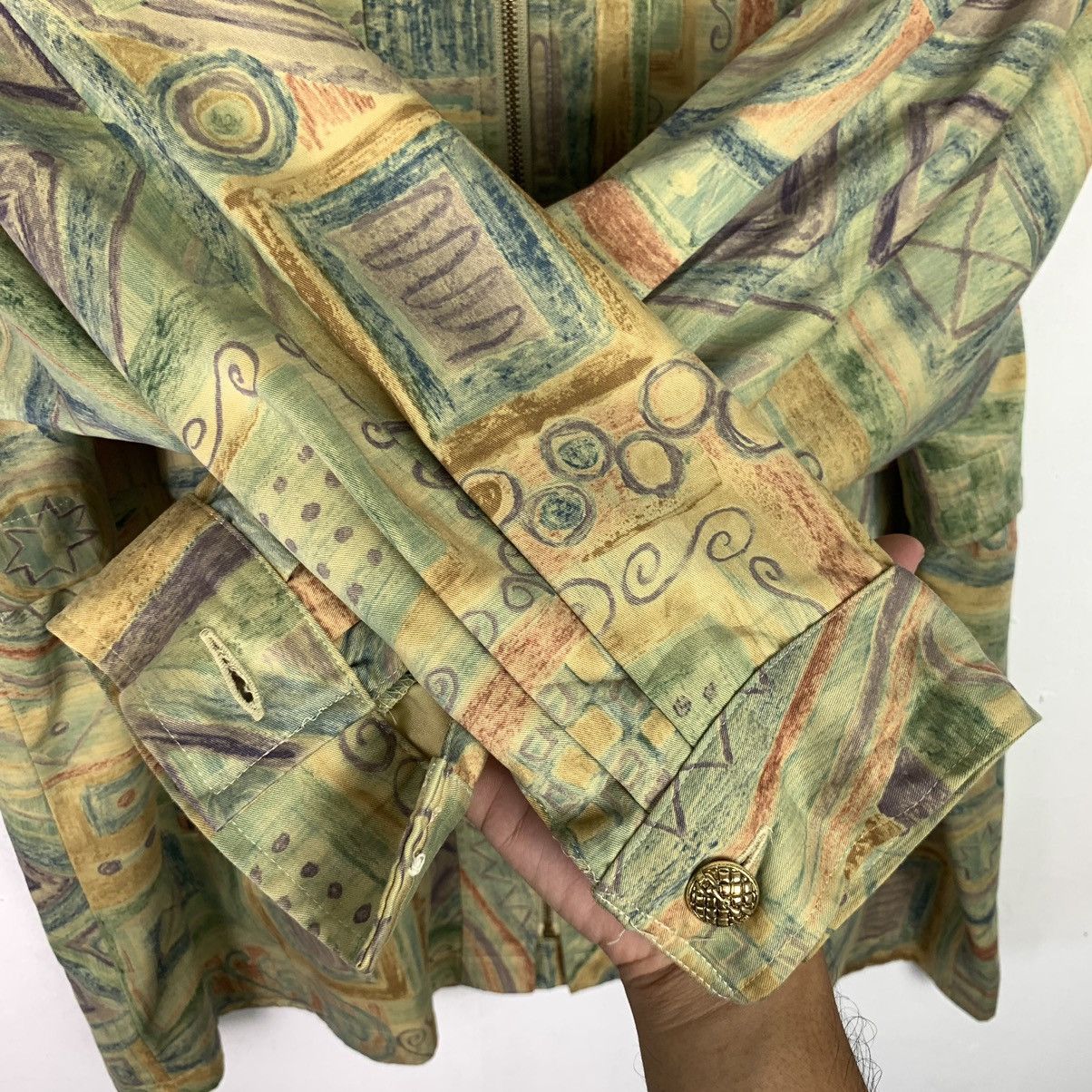 Japanese Brand × Vintage Vintage Japanese Brand Abstract Pattern Light Jacket Size US L / EU 52-54 / 3 - 7 Thumbnail