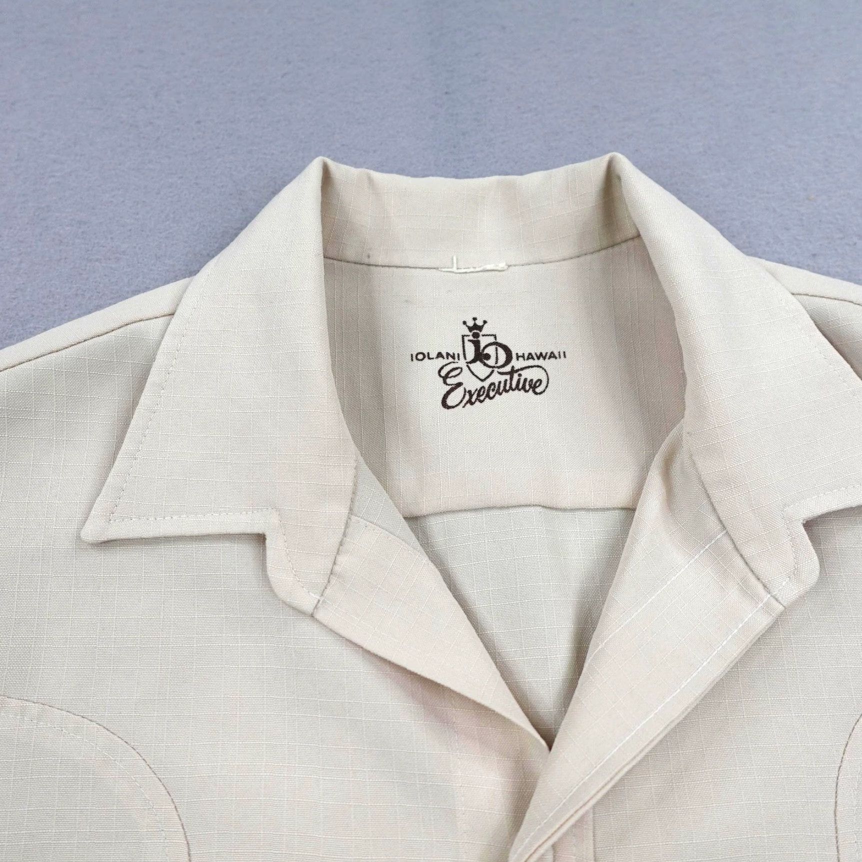 IOLANI VINTAGE Iolani Executive Shirt Mens Tan Large Tiki Camp Hawaiian Wedding Aloha Shirt Size US M / EU 48-50 / 2 - 2 Thumbnail