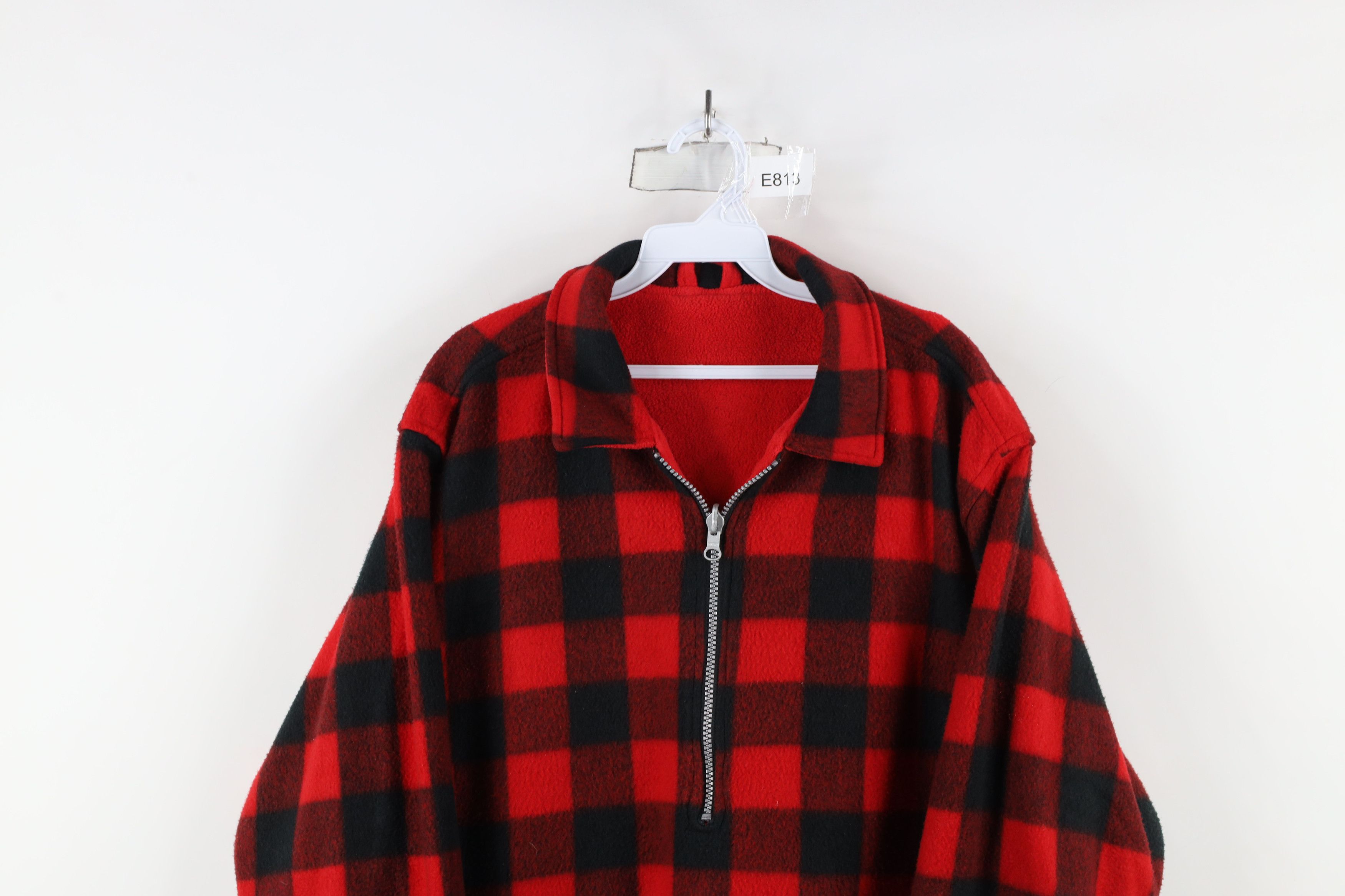 Marlboro × Vintage Vintage 90s Marlboro Reversible Half Zip Fleece Sweater Red Size US S / EU 44-46 / 1 - 12 Thumbnail