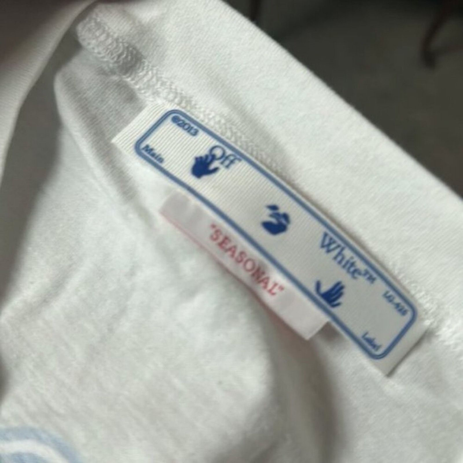 Off-White Off White Fluo Swimming Man Cotton Cropped Tee L Size L / US 10 / IT 46 - 7 Thumbnail