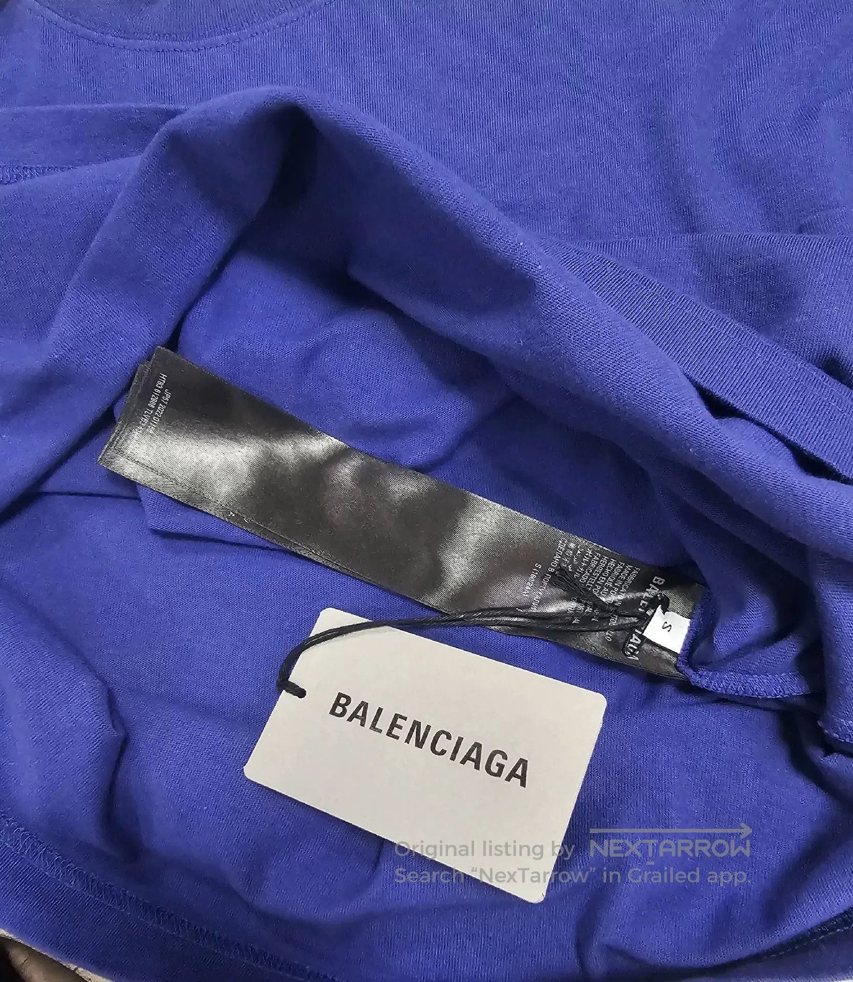 Balenciaga Balenciaga Blue Short Sleeve T. Size US S / EU 44-46 / 1 - 7 Thumbnail