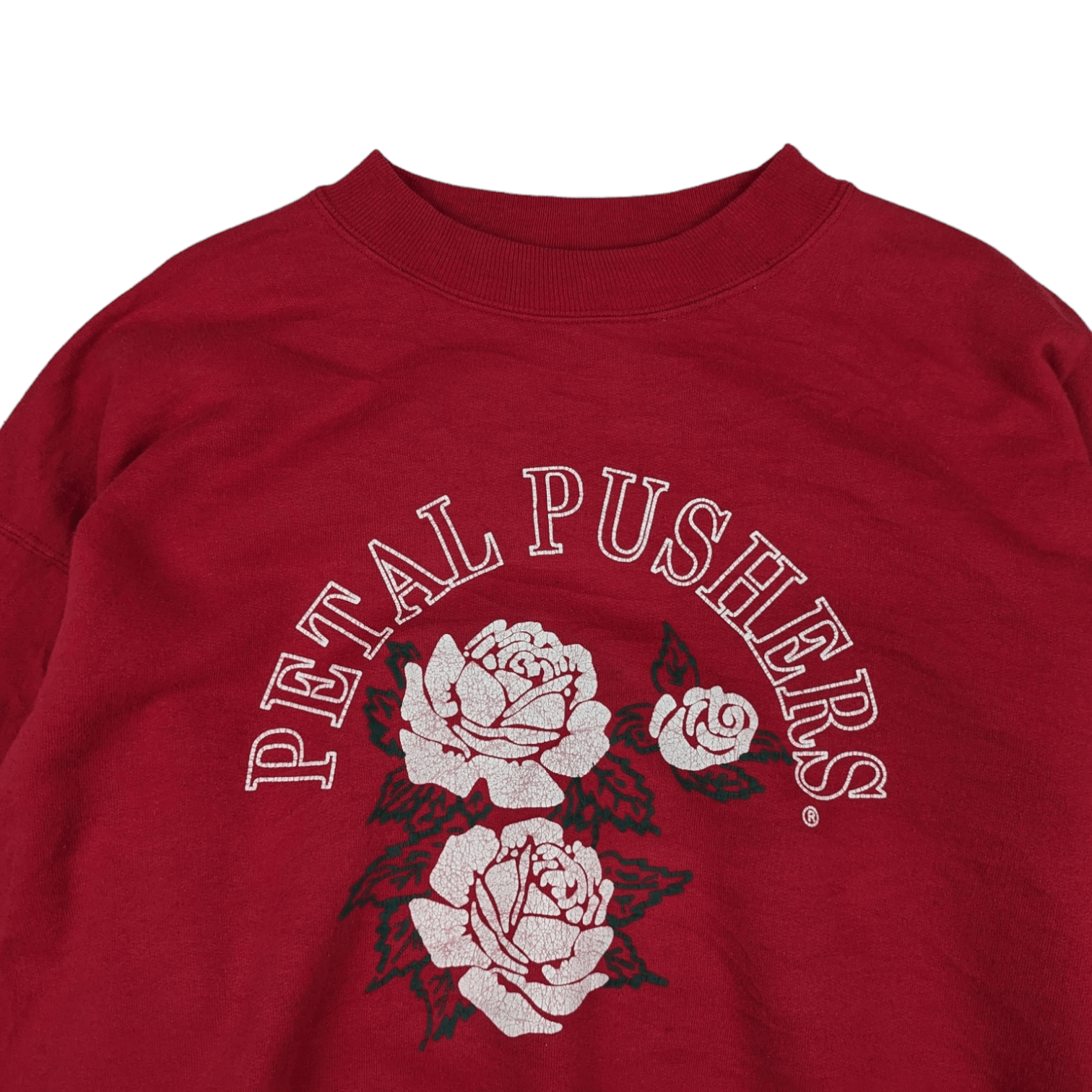 Hanes Vintage 90's 1998 PETAL PUSHERS Flower Rose Sweatshirt Size US M / EU 48-50 / 2 - 4 Thumbnail
