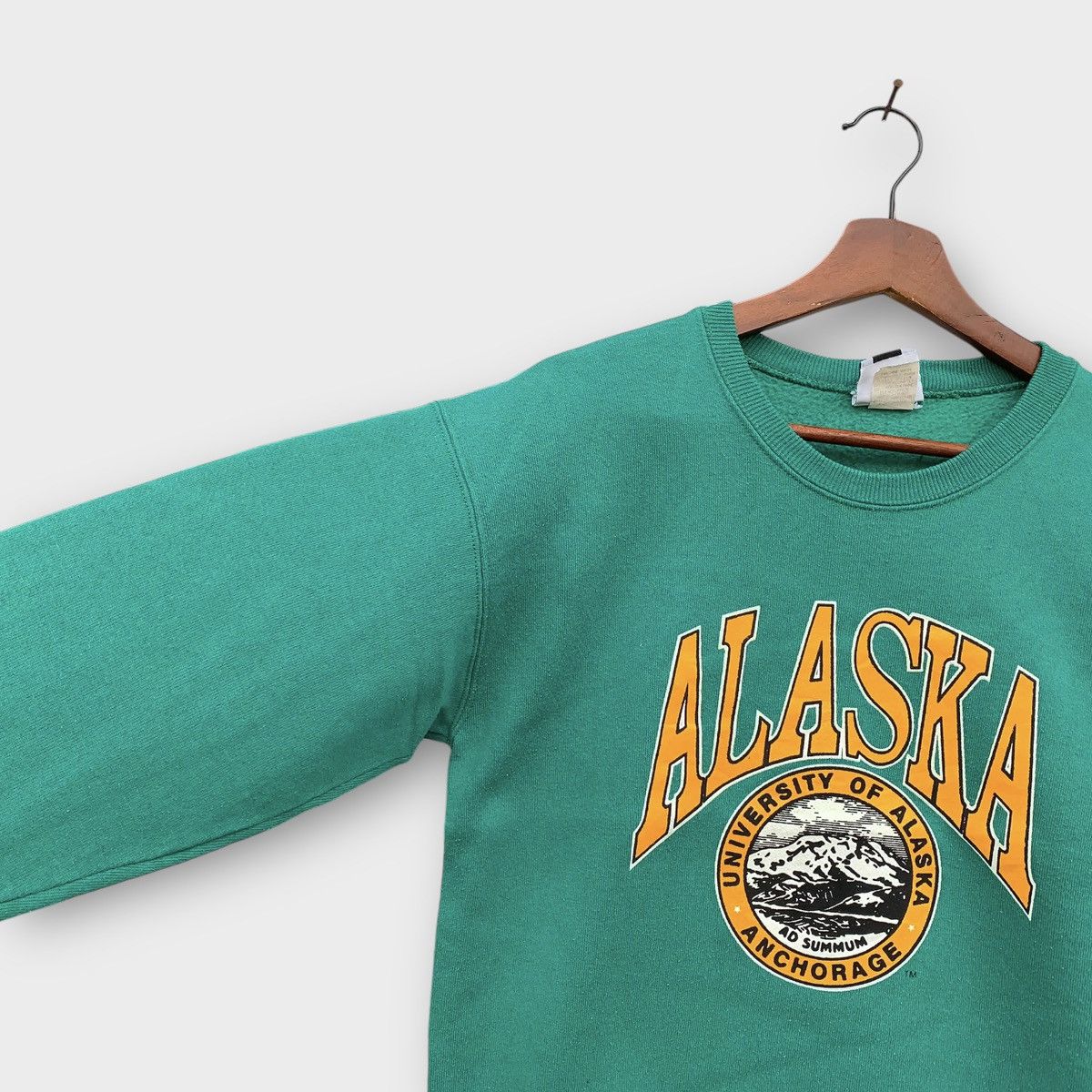 Lee × Vintage Vintage 90s Lee University Of Alaska Sweatshirt Size S / US 4 / IT 40 - 3 Thumbnail