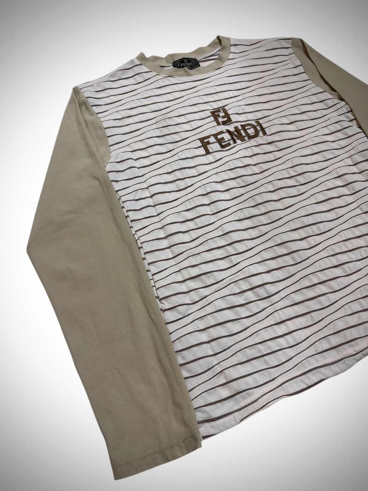Fendi FENDI Big Logo Long-Sleeve T-Shirt Size US S / EU 44-46 / 1 - 2 Thumbnail