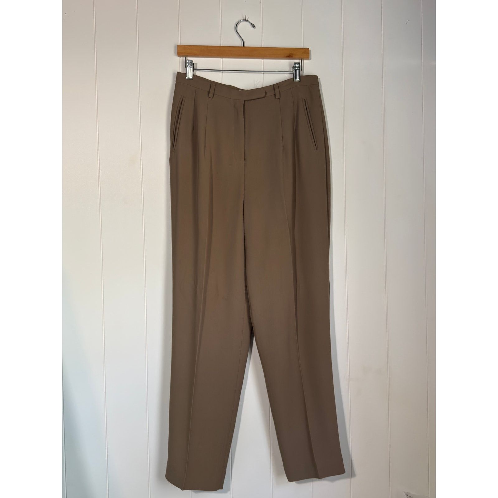 Other Max Studio Trousers Pleated Brown Dress Pants Size 11/12 Size 31" - 1 Thumbnail