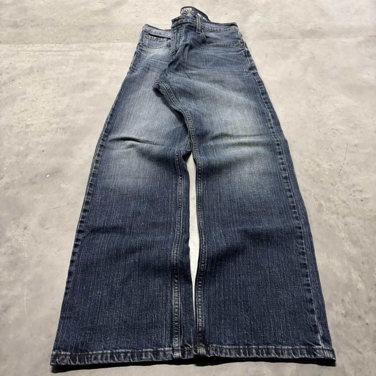 Levi's × Vintage Crazy Vintage Y2K/2000s Grunge Dark Wash Levi’s Denim Jeans! Size US 34 / EU 50 - 3 Thumbnail