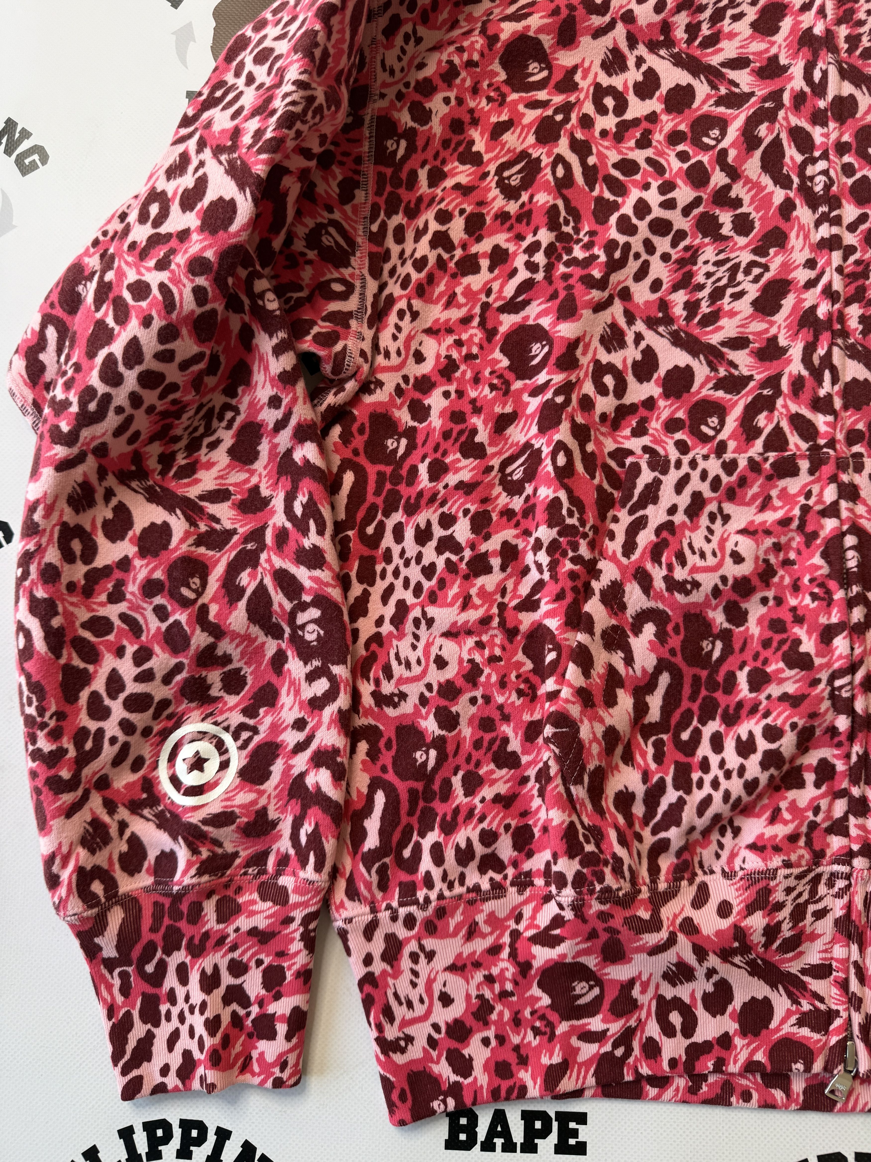 Bape BAPE WILD LEOPARD PATTERN MILO SHARK FULL ZIP HOODIE Size M / US 6-8 / IT 42-44 - 13 Thumbnail