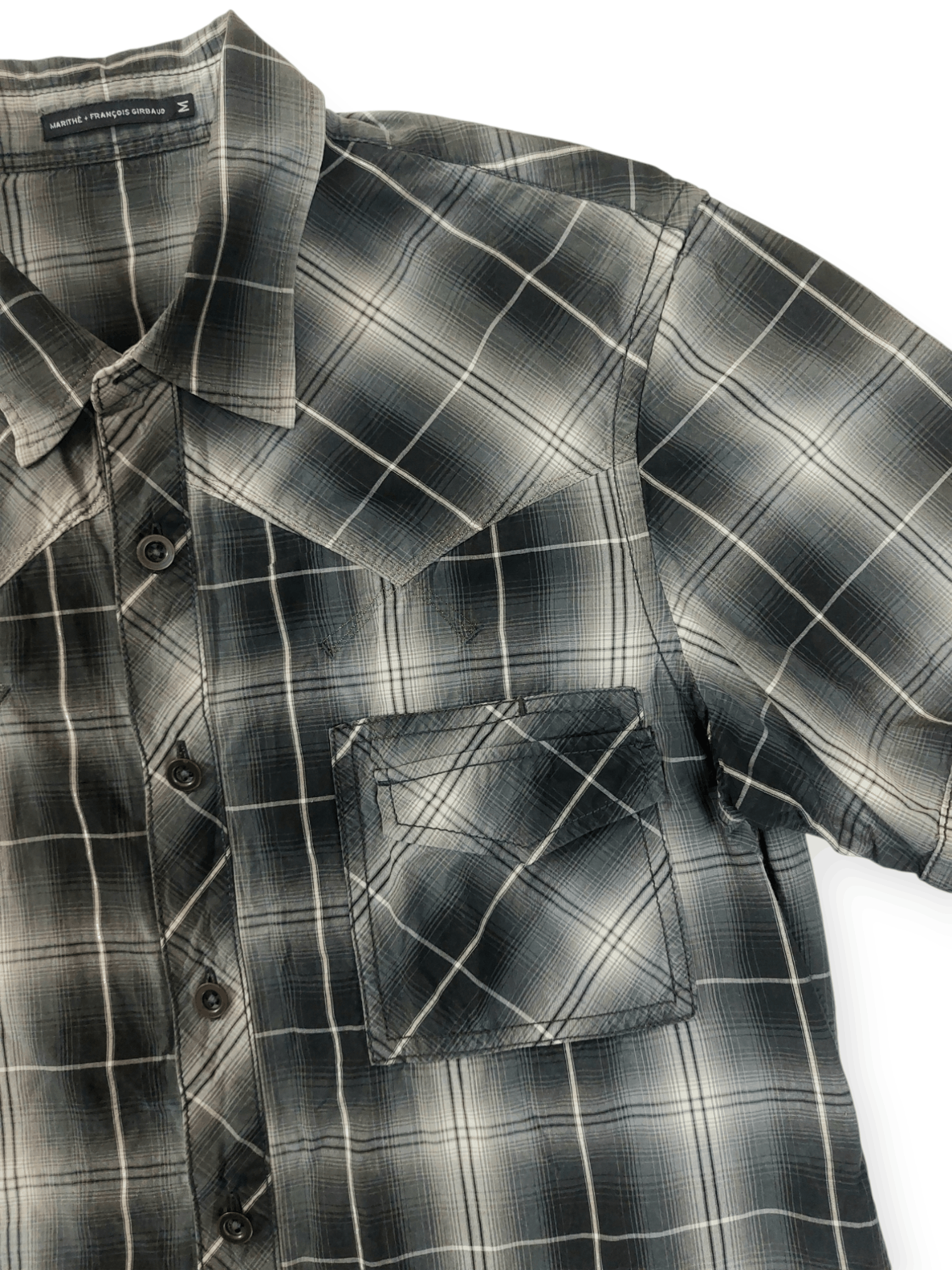 Marithe + Francois Girbaud Marithe Francois Girboud Nova Check Button Ups Size US M / EU 48-50 / 2 - 5 Thumbnail