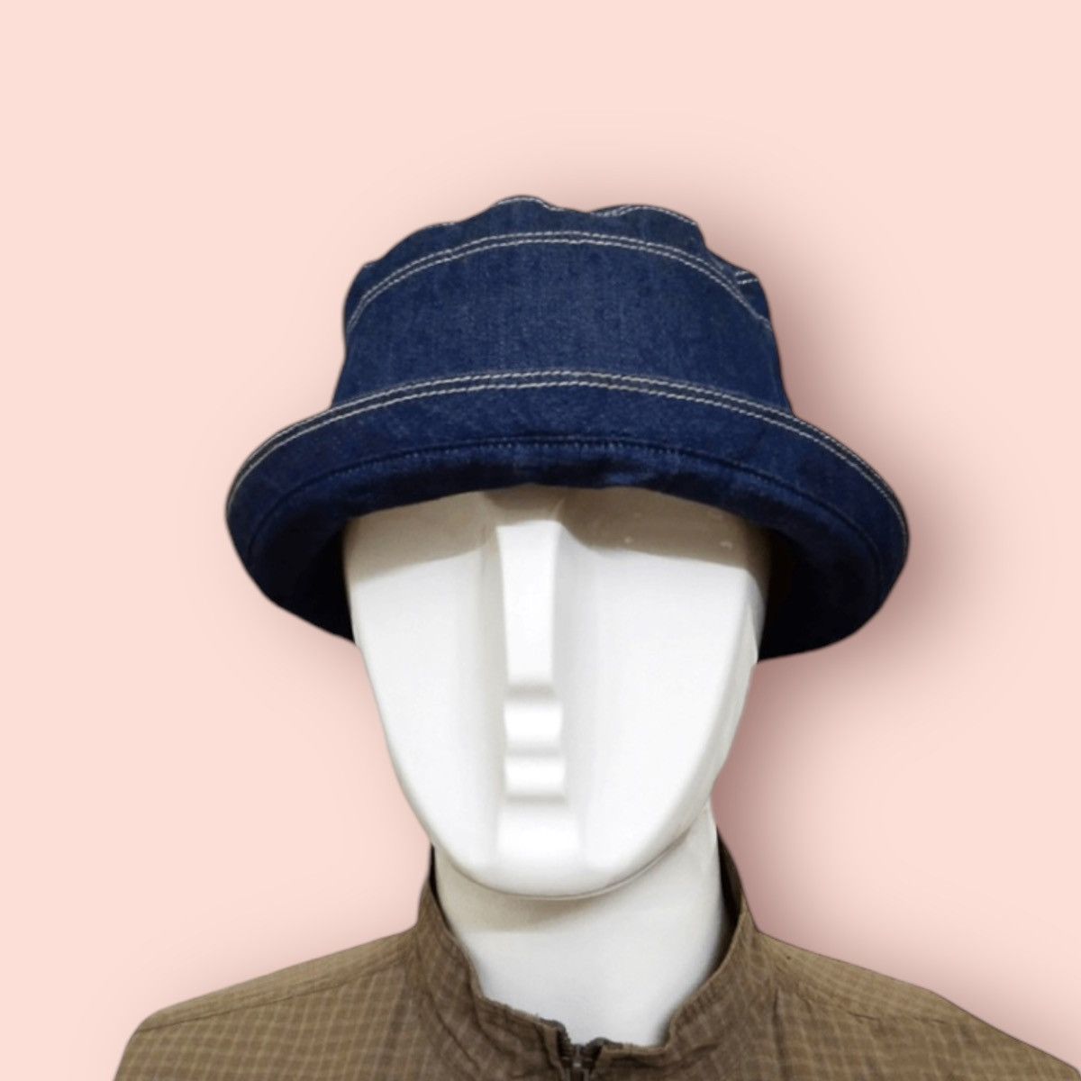 Japanese Brand × Vintage RARE VINTAGE JAPAN DENIM BUCKET HAT Size ONE SIZE - 4 Thumbnail