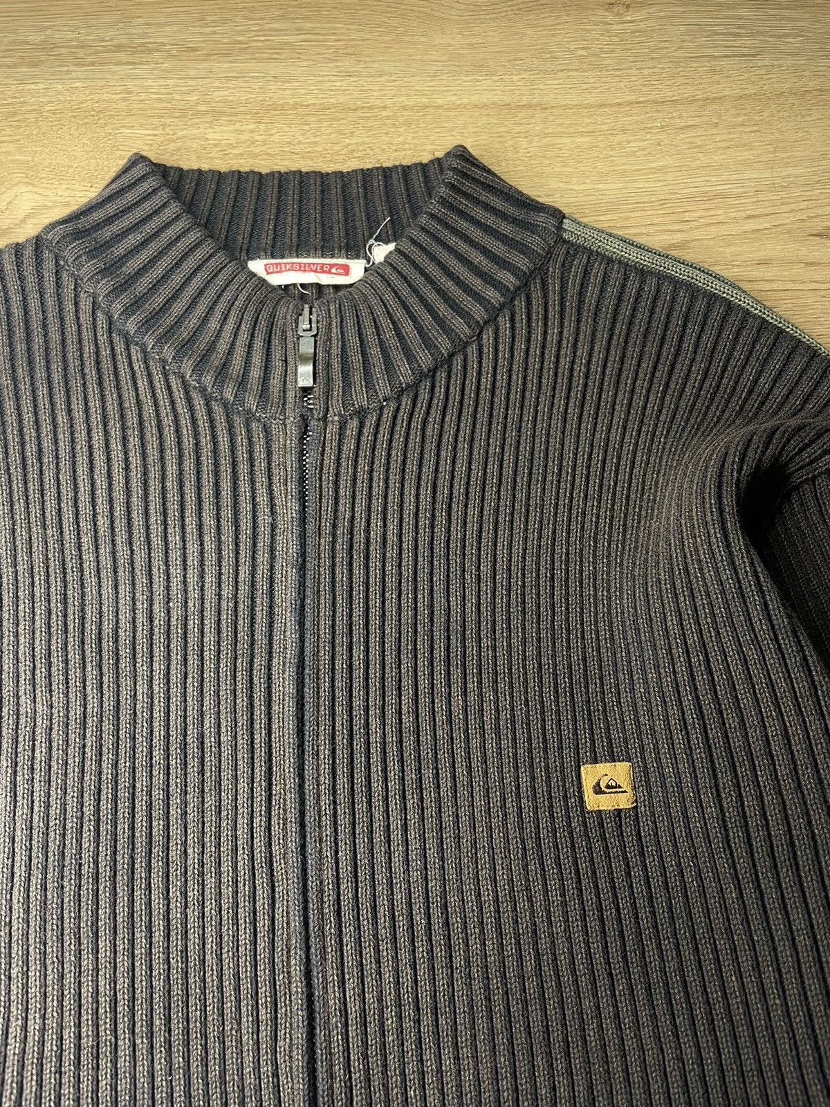 Quiksilver × Vintage Vintage QUICKSILVER knitted zip up sweater Size US XL / EU 56 / 4 - 7 Thumbnail