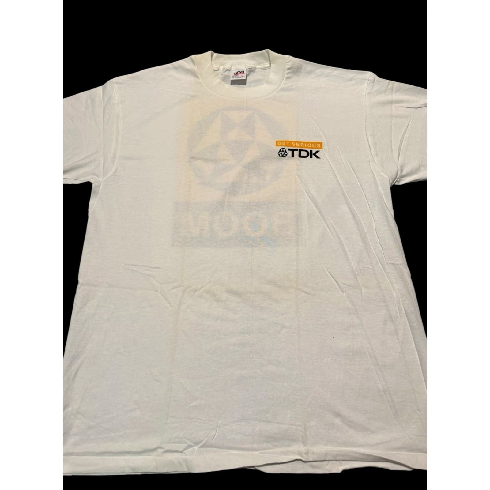 Anvil VINTAGE TDK Electronics Cassette Tape Spinal Tap Single Stitch XL Tee Shirt Men White 1990s 90s Graphic Print Rock Punk Grunge Hipster Metal Size US XL / EU 56 / 4 - 2 Thumbnail