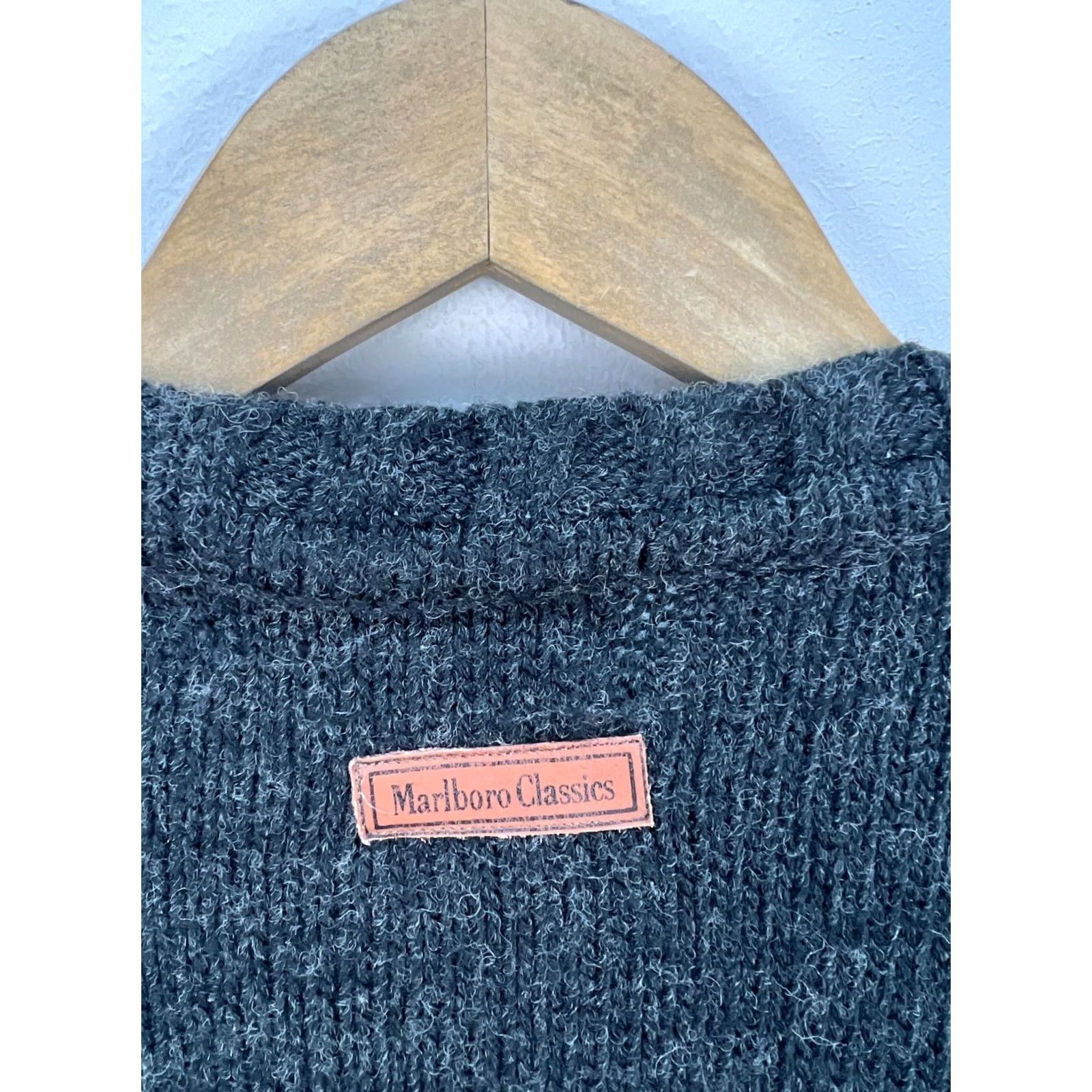 Marlboro Marlboro Classics Sweater Men L Gray Wool Aztec Geometric Knits 90s Pullover Winter Casual Vintage No Size US L / EU 52-54 / 3 - 6 Thumbnail