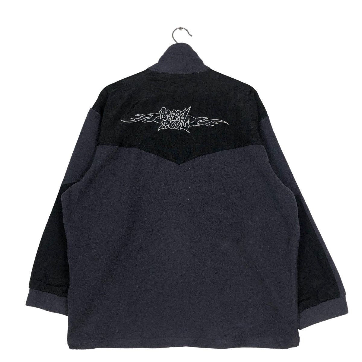 Japanese Brand 🔥Vintage Collar Sweatshirt Anorak Big Logo Barrel Roll USA Size US M / EU 48-50 / 2 - 8 Thumbnail