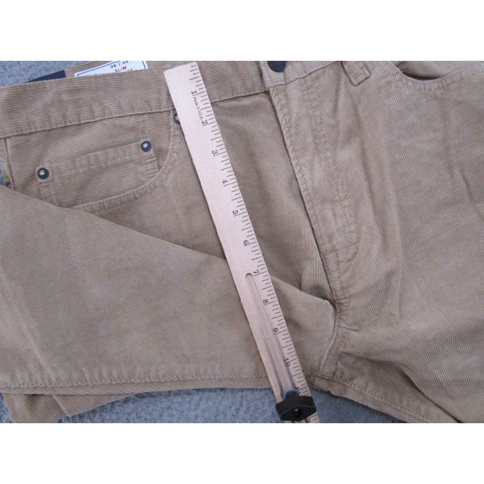 Gap Gap 1969 Corduroy Pants Mens 36x30 Slim Straight Beige Brown NWT Gap 1969 Casual Pants Mens Size US 36 / EU 52 - 6 Thumbnail
