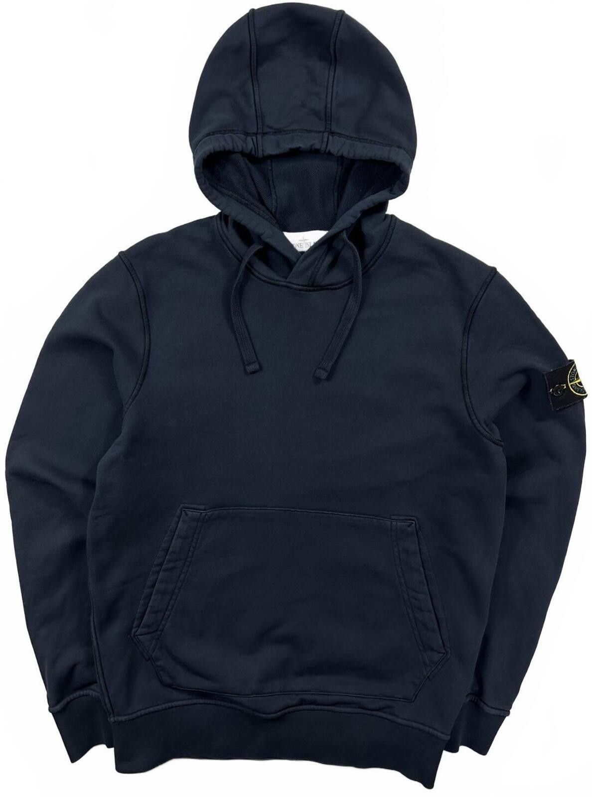 Stone Island Stone Island Cotton Pullover Hoodie Navy Blue Small Size US S / EU 44-46 / 1 - 1 Thumbnail