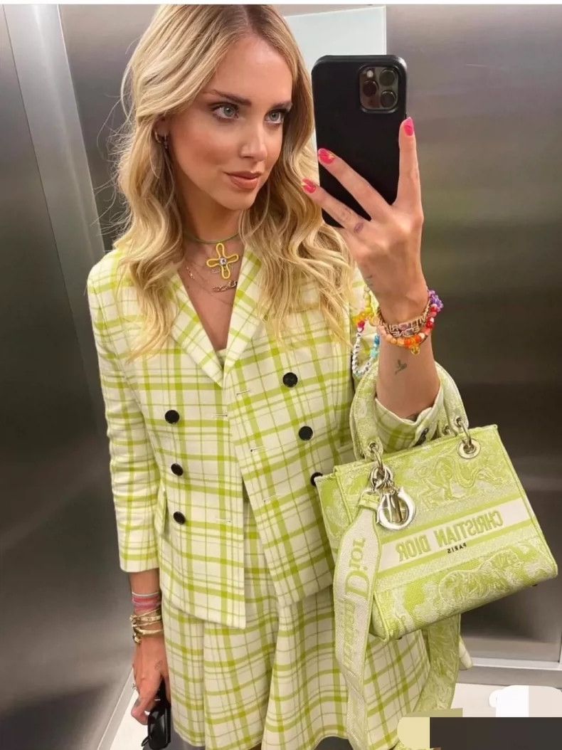 Dior Dior 21 early autumn green plaid suit jacket 2504-Nextarrow Size XXS / US 00 / IT 34 - 9 Thumbnail