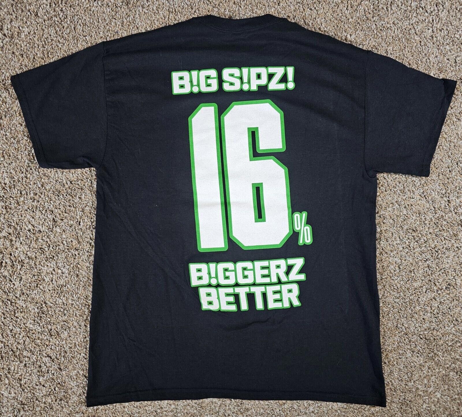 Gildan B!G S!PZ! biggerz better 16% tshirt Large Size US L / EU 52-54 / 3 - 6 Thumbnail