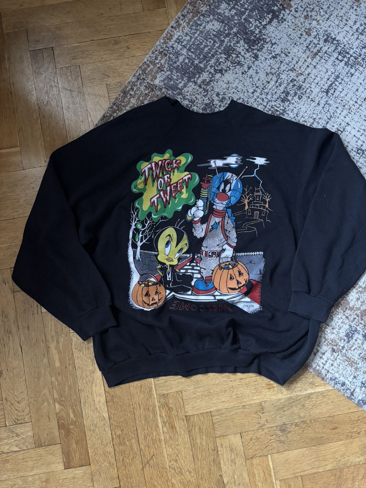 Vintage Freeze Warner Bros 1994 vintage rare sweatshirt NY made USA Size US L / EU 52-54 / 3 - 7 Thumbnail