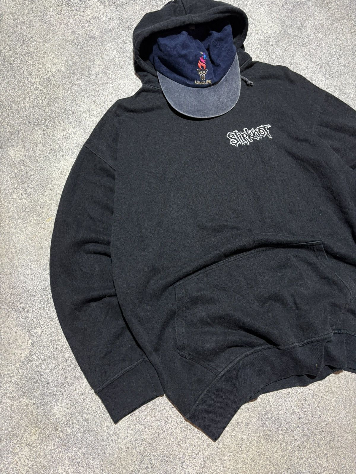 Band Tees × Slipknot × Vintage Vintage Slipknot 90s Rock Band Black Hoodie Men’s Size XL Size US XL / EU 56 / 4 - 3 Thumbnail