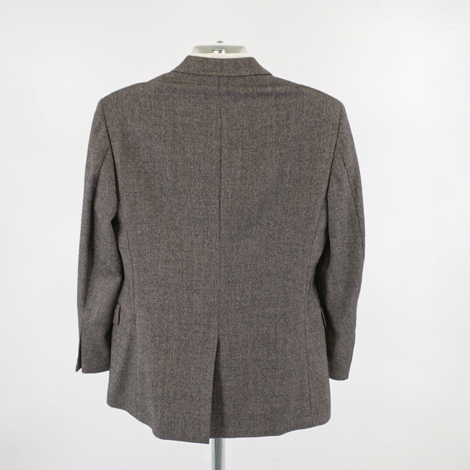 Jos. A. Bank Jos A Bank Tweed Wool Black & Tan Check 2 Button Sport Coat Size 40R - 6 Thumbnail