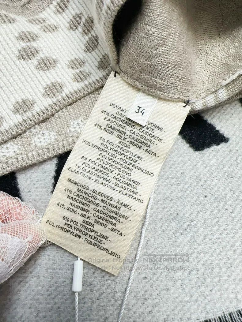 Hermes Hermes Khaki Color Geometric Pattern Relief Knit Sweater T Size XXS / US 00 / IT 34 - 5 Thumbnail