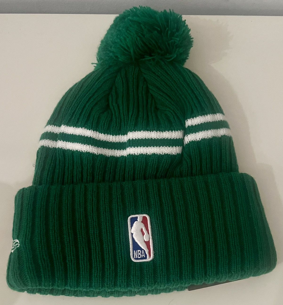 NBA × New Era Authentic New Era Boston Celtics 2019 NBA Draft knit beanie Size ONE SIZE - 4 Thumbnail