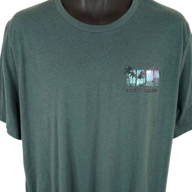 UFC UFC Fight Island T Shirt Mens 2XL Green MMA Short Sleeve Crew Neck Shirt Sports UFC Size US XXL / EU 58 / 5 - 2 Thumbnail