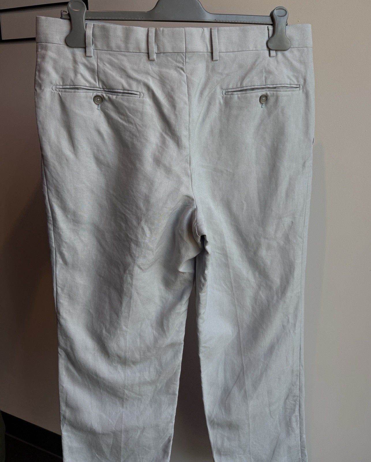 Holland & Sherry Holland & Sherry Men's Linen Trousers Dress Pants size EU-52 Size US 36 / EU 52 - 3 Thumbnail