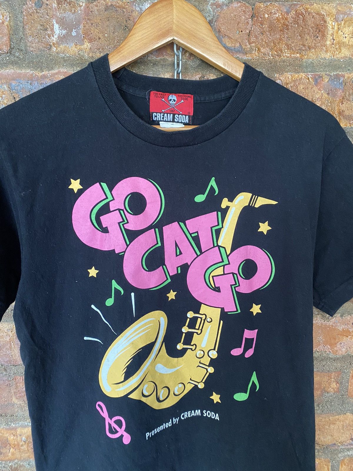 Hiroshi Fujiwara Vtg Cream Soda Pink Dragons go Cat goo Size US S / EU 44-46 / 1 - 3 Thumbnail