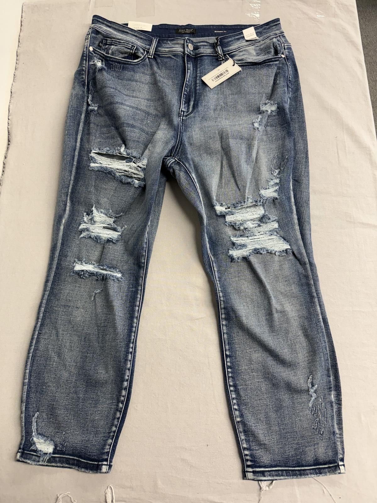 Other Judy Blue Jeans Cameron Boyfriend Jeans NWT Plus Size 22W Size 42" / US 20 - 1 Thumbnail