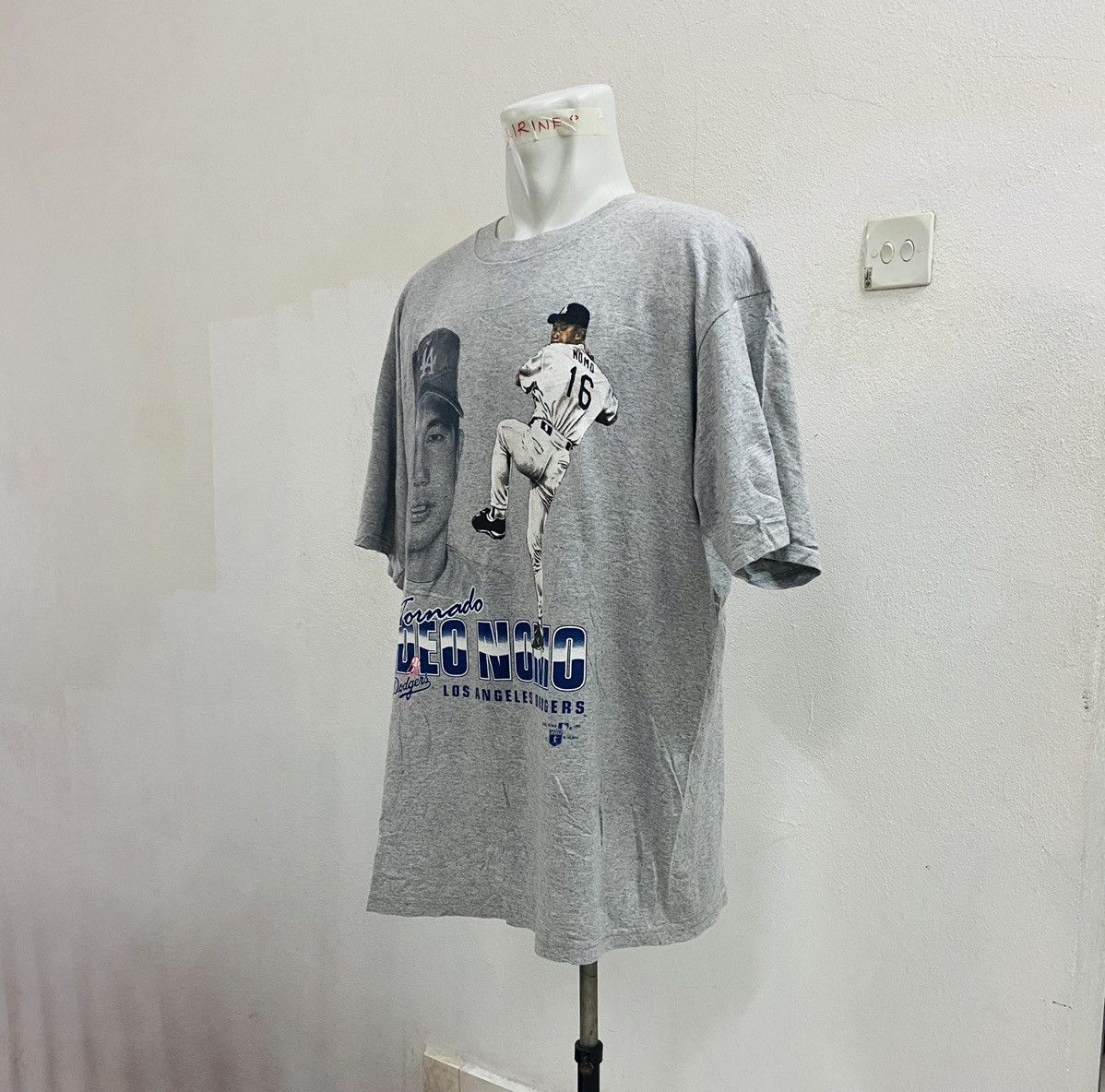 MLB × Vintage VINTAGE LA DODGERS THE TORNADO HIDEO NOMO TEE Size US XL / EU 56 / 4 - 5 Thumbnail