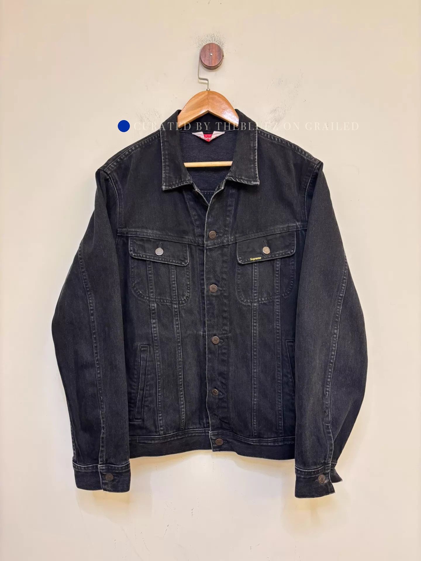 Supreme Black Denim Jacket - Size L Size US L / EU 52-54 / 3 - 1 Thumbnail