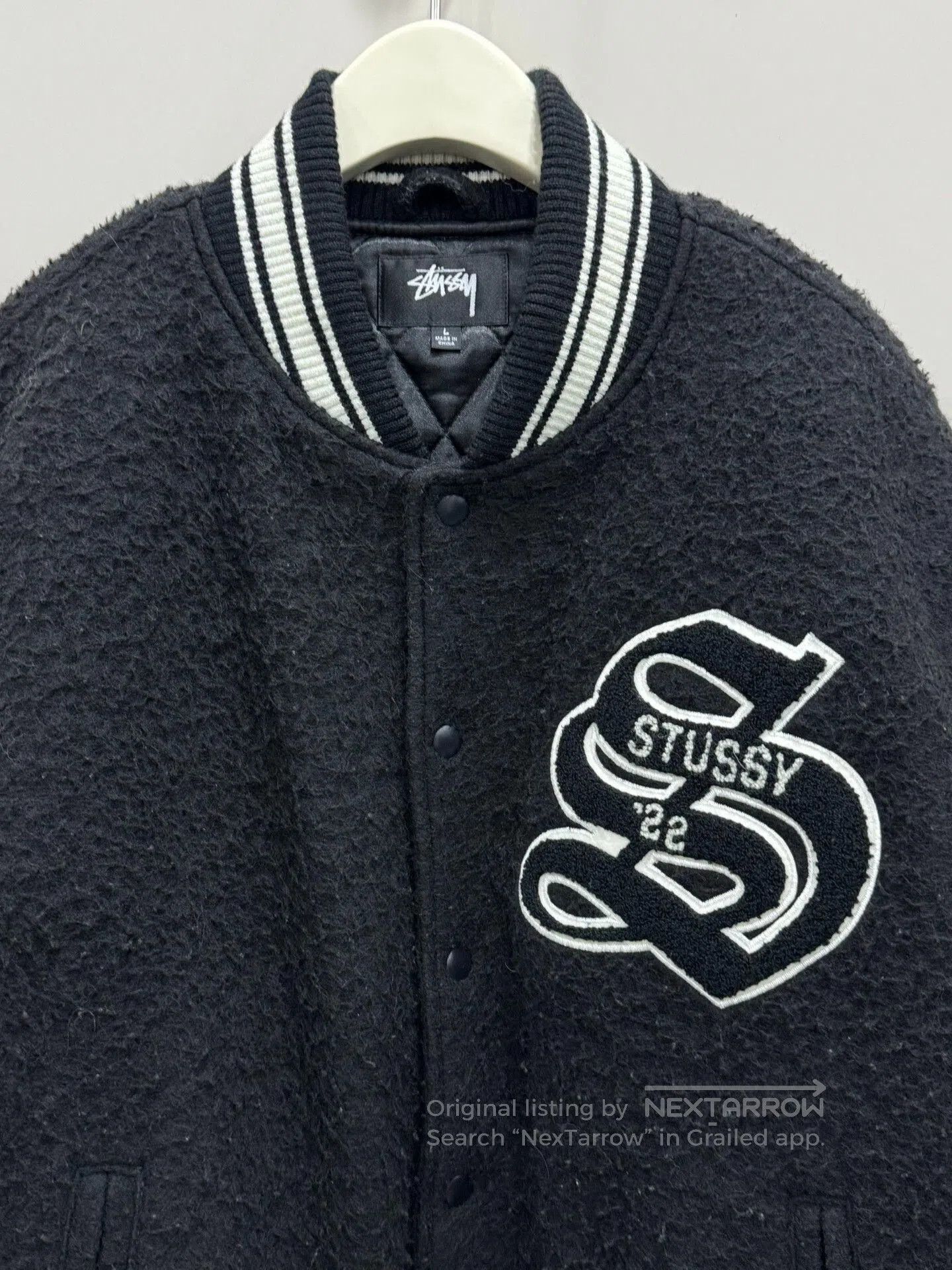 Stussy stussy wool embroidered bomber jacket size L. Size US L / EU 52-54 / 3 - 3 Thumbnail