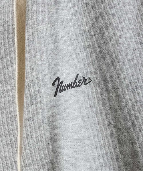 number nine FIRM COTTON FULL ZIP HOODIE