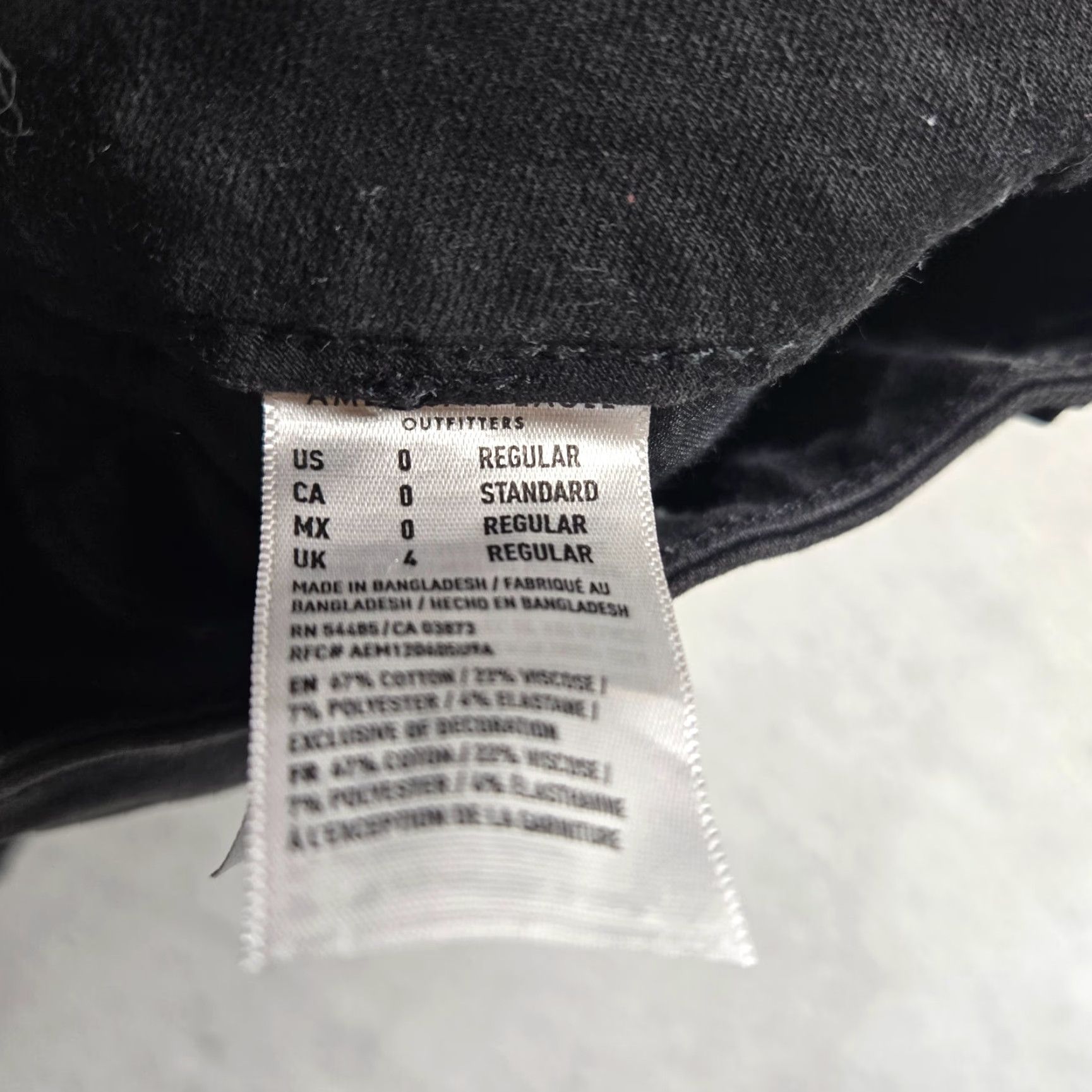 American Eagle Outfitters American Eagle 360 Next Level Stretch Black Hi Rise Jegging Women's Size 0R Jeans Size 25" / US 0 / IT 36 - 6 Thumbnail