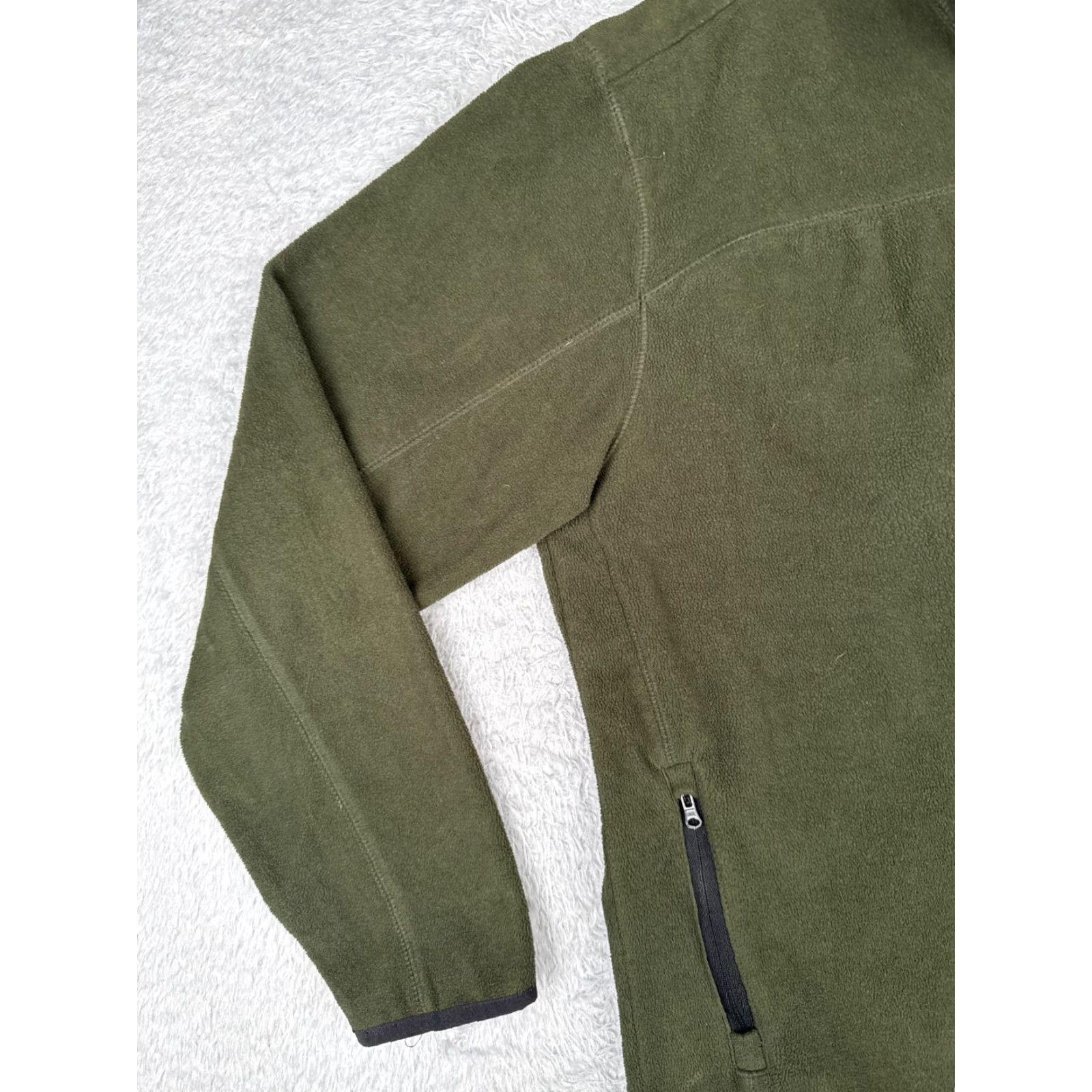 Timberland Timberland Jacket Mens Large Green Full Zip Mock Neck Fleece Polyester Hike Camp Size US L / EU 52-54 / 3 - 3 Thumbnail