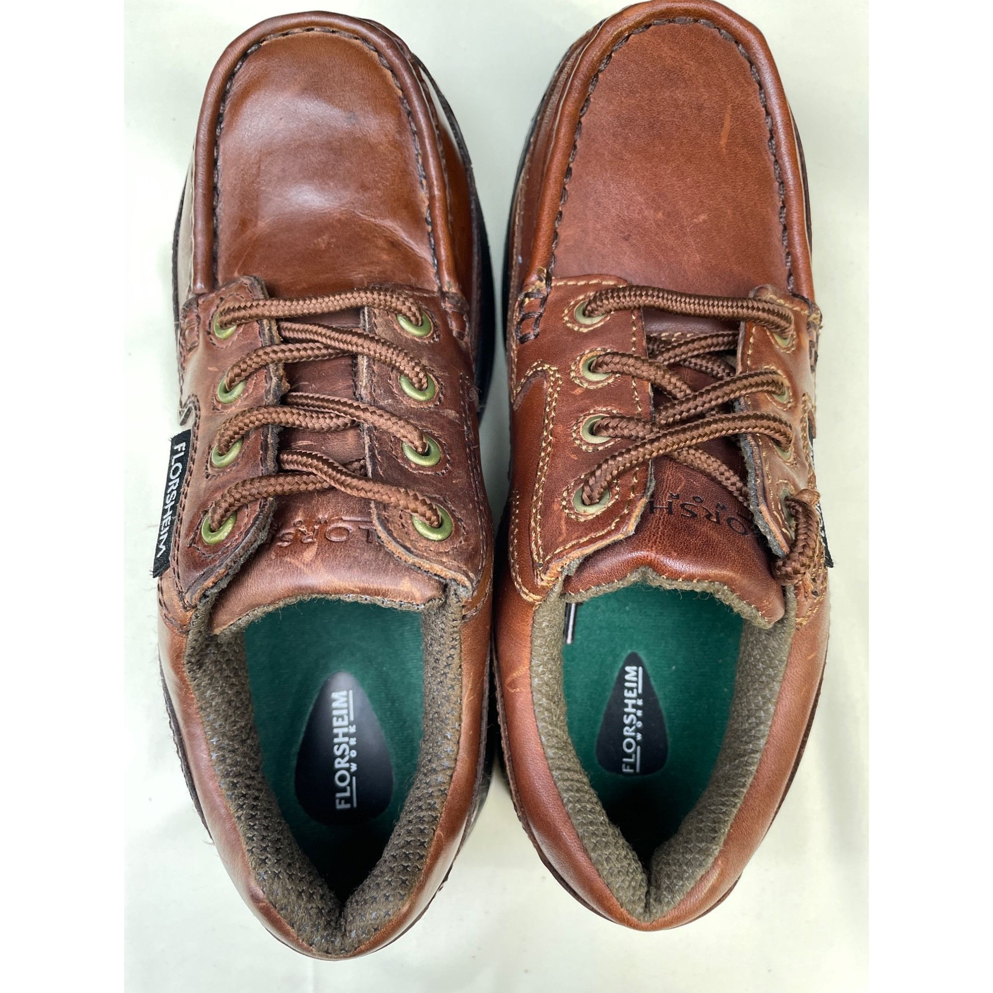Florsheim Florsheim Unisex Brown Leather Eurocasual Oxfords/ Shoe Size Size US 5.5 / EU 38 - 6 Thumbnail