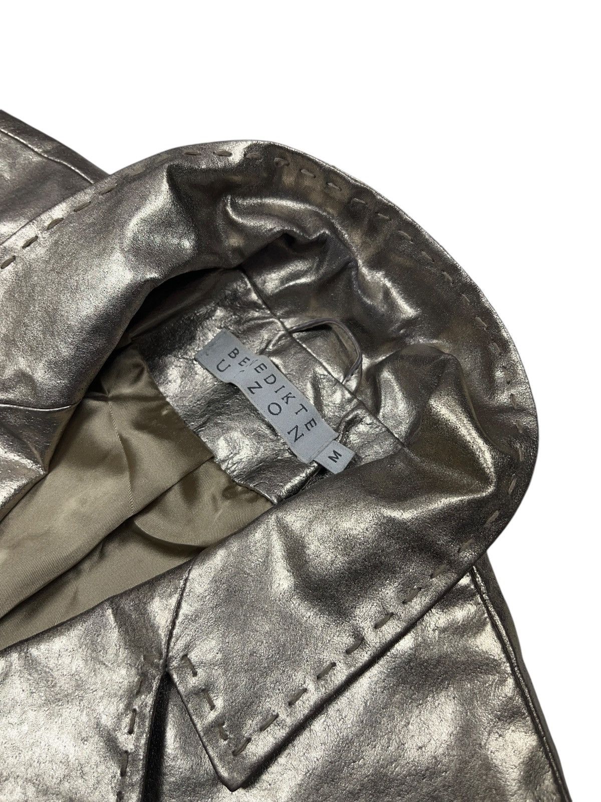 Vintage Vintage Benedikte Utzon Suede Jacket with Metal Foil Size M / US 6-8 / IT 42-44 - 5 Thumbnail